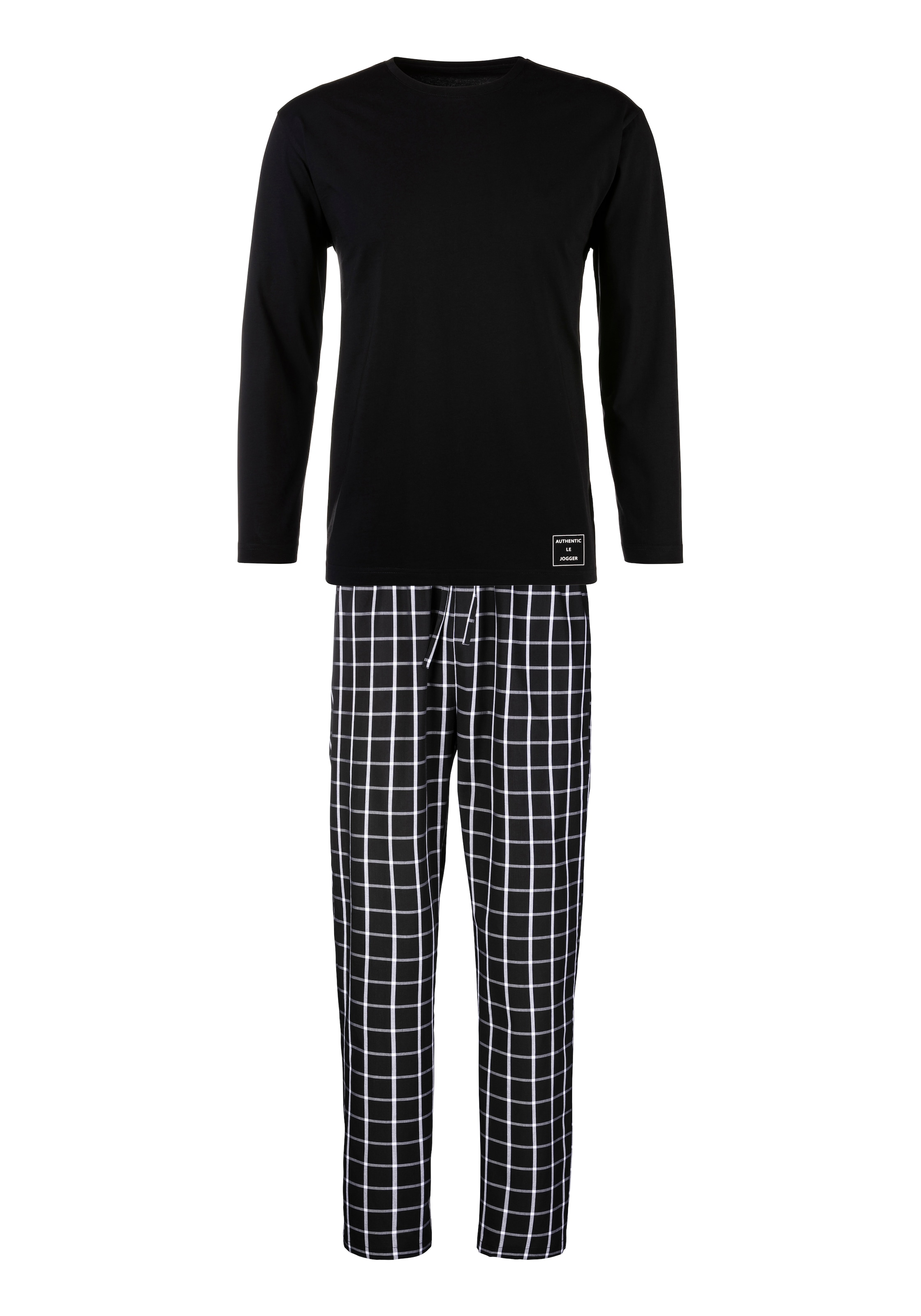 AUTHENTIC LE JOGGER Pyjama, (2 kaufen BAUR 1 tlg., Stück), karierter Webhose | mit