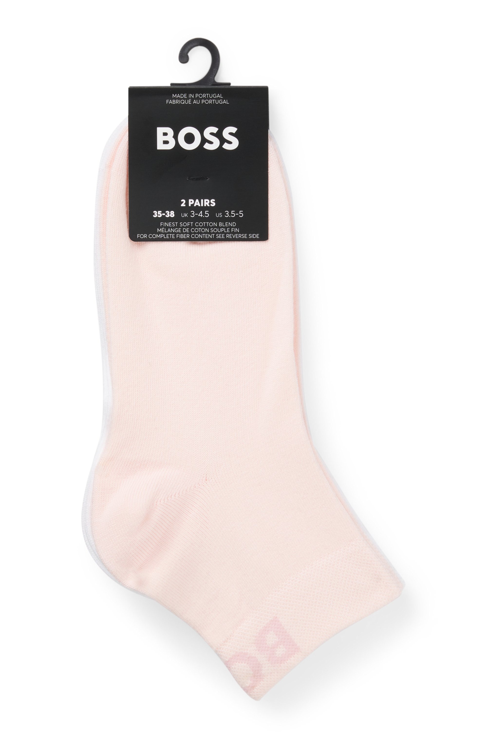 BOSS Freizeitsocken »2P SH Logo CC W« Packung, 2er, 2 Paar tlg. mit eingestricktem BOSS Logoschriftzug