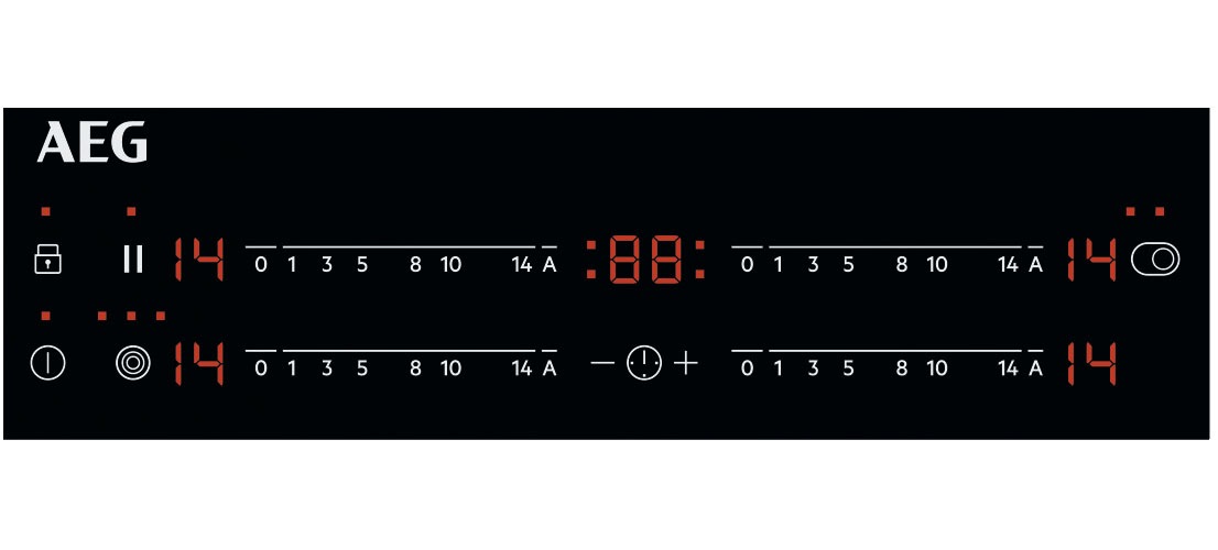 AEG Elektro-Kochfeld »TO64RA07FB« Autarkes Kochfeld: Erweiterbare Kochzonen für große Pfannen und Töpfe