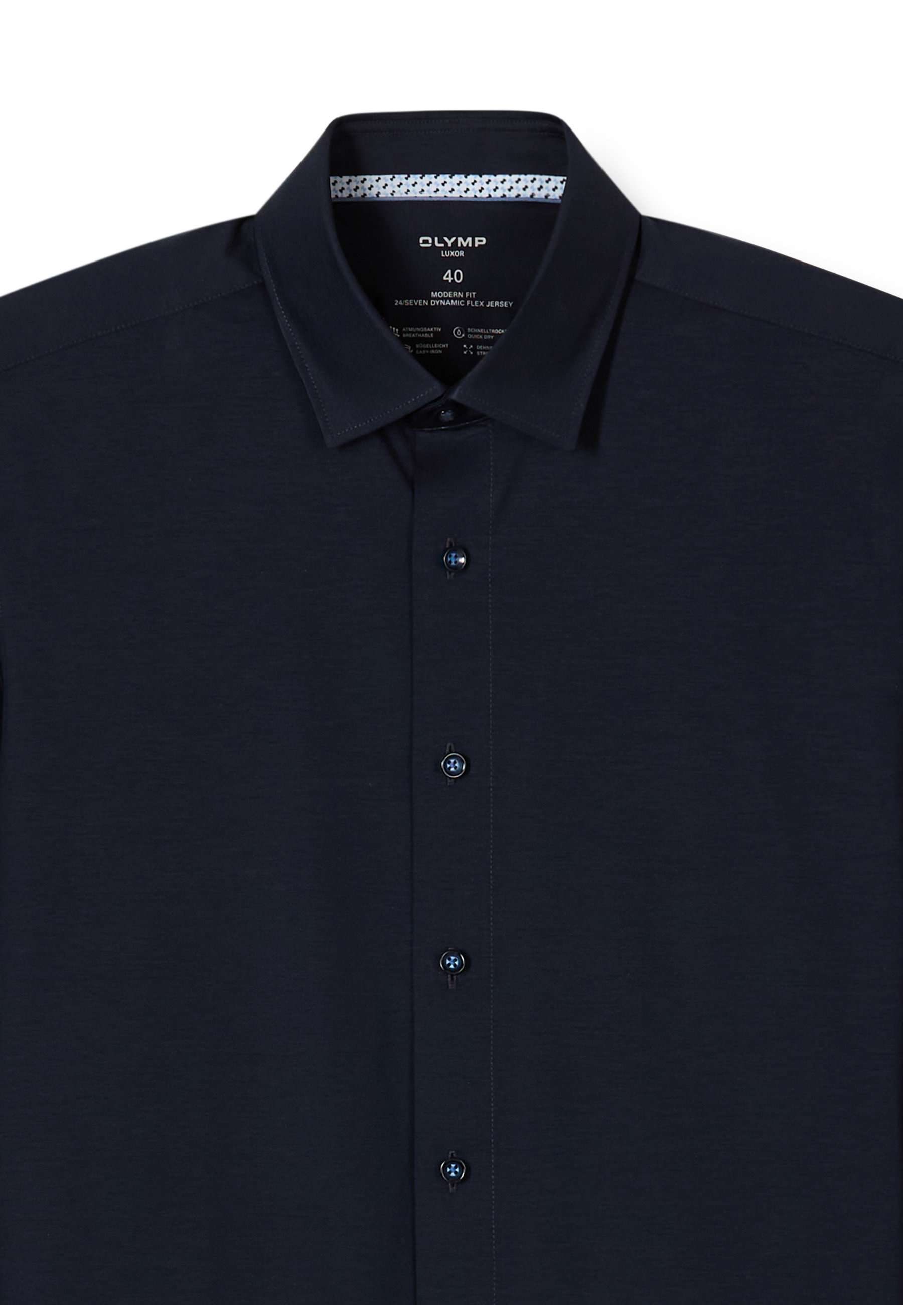 OLYMP Luxor 24/Seven Men's Shirt Navy 46 2