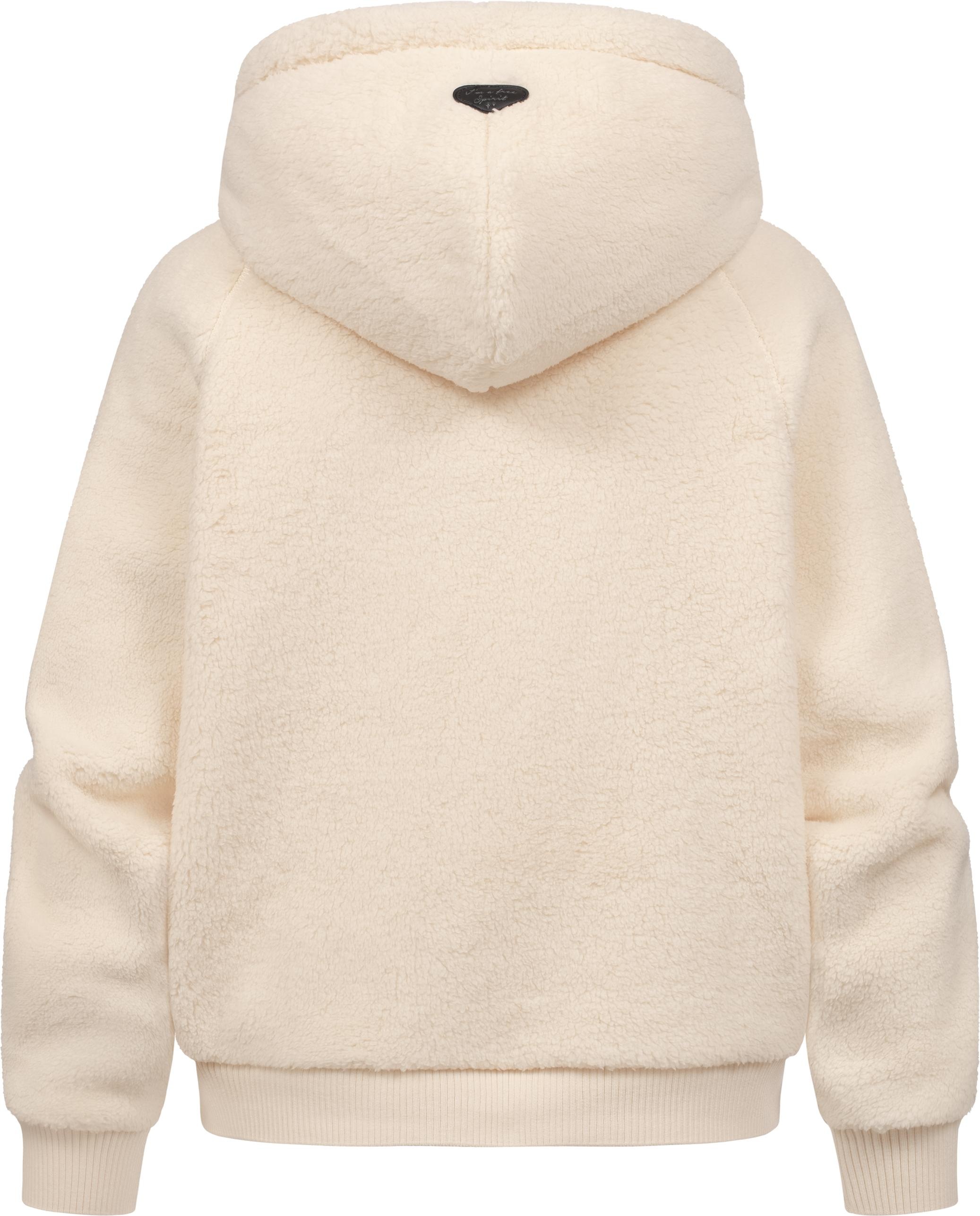 Ragwear Plüschjacke »Taliana«, mit Kapuze, flauschige Übergangsjacke mit Kapuze