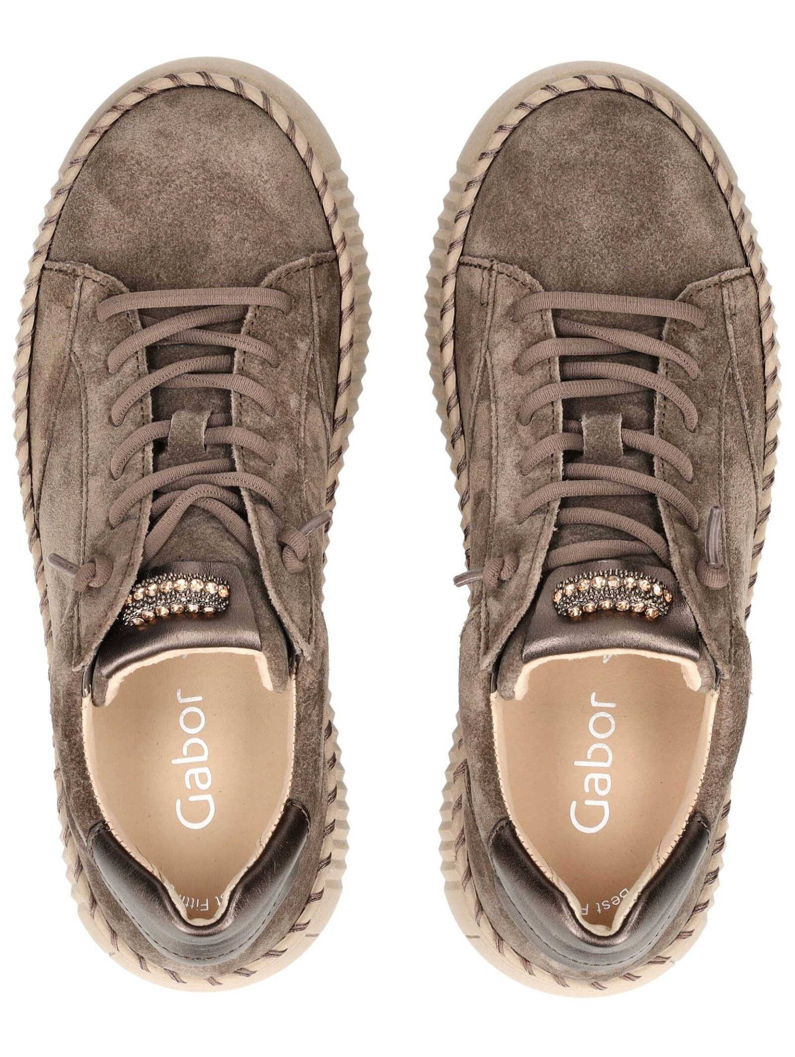 Gabor Plateausneaker »Gabor Sneaker Veloursleder/Textil«