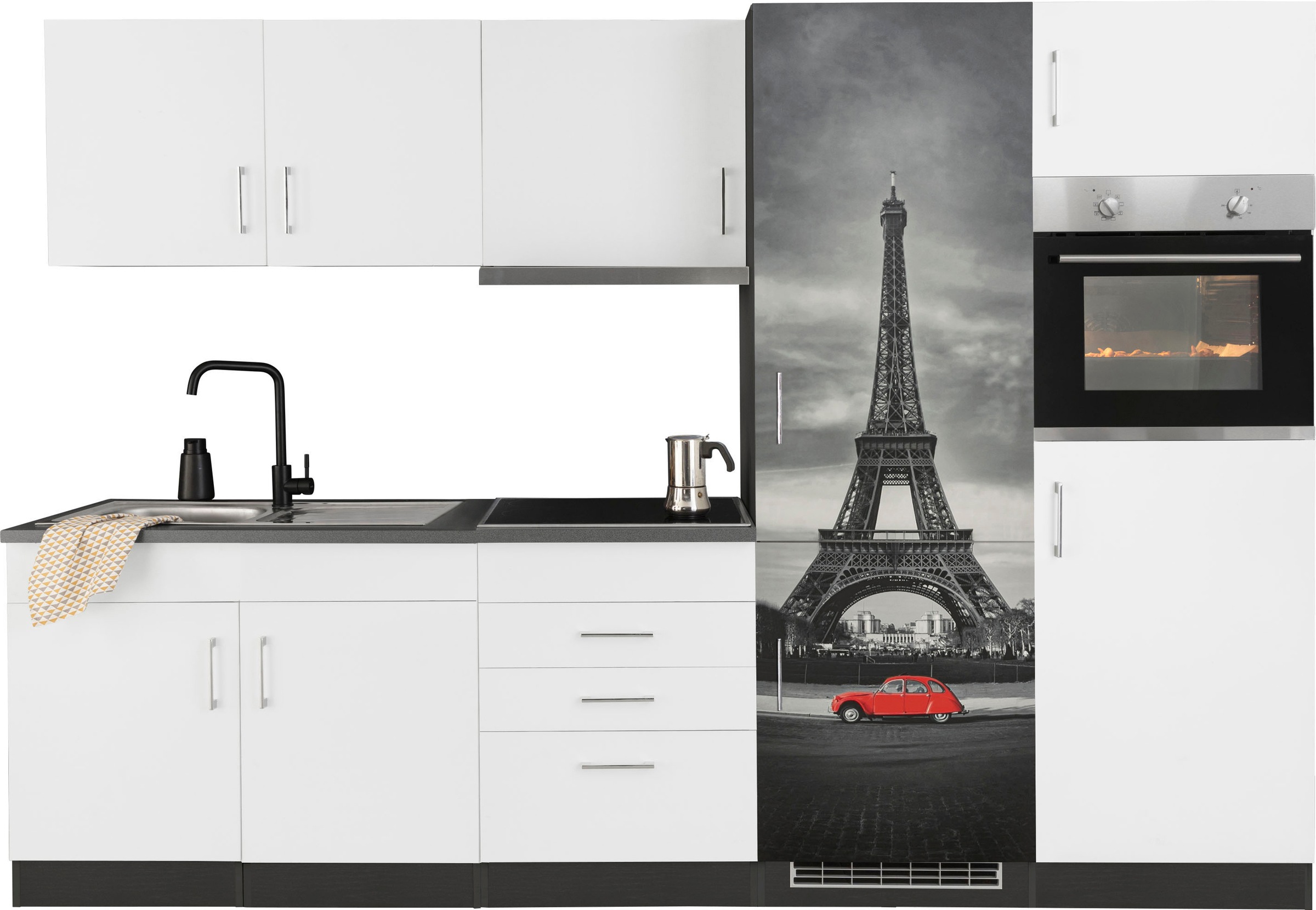 HELD MÖBEL Küchenzeile "Paris", mit E-Geräten, Breite 280 cm günstig online kaufen