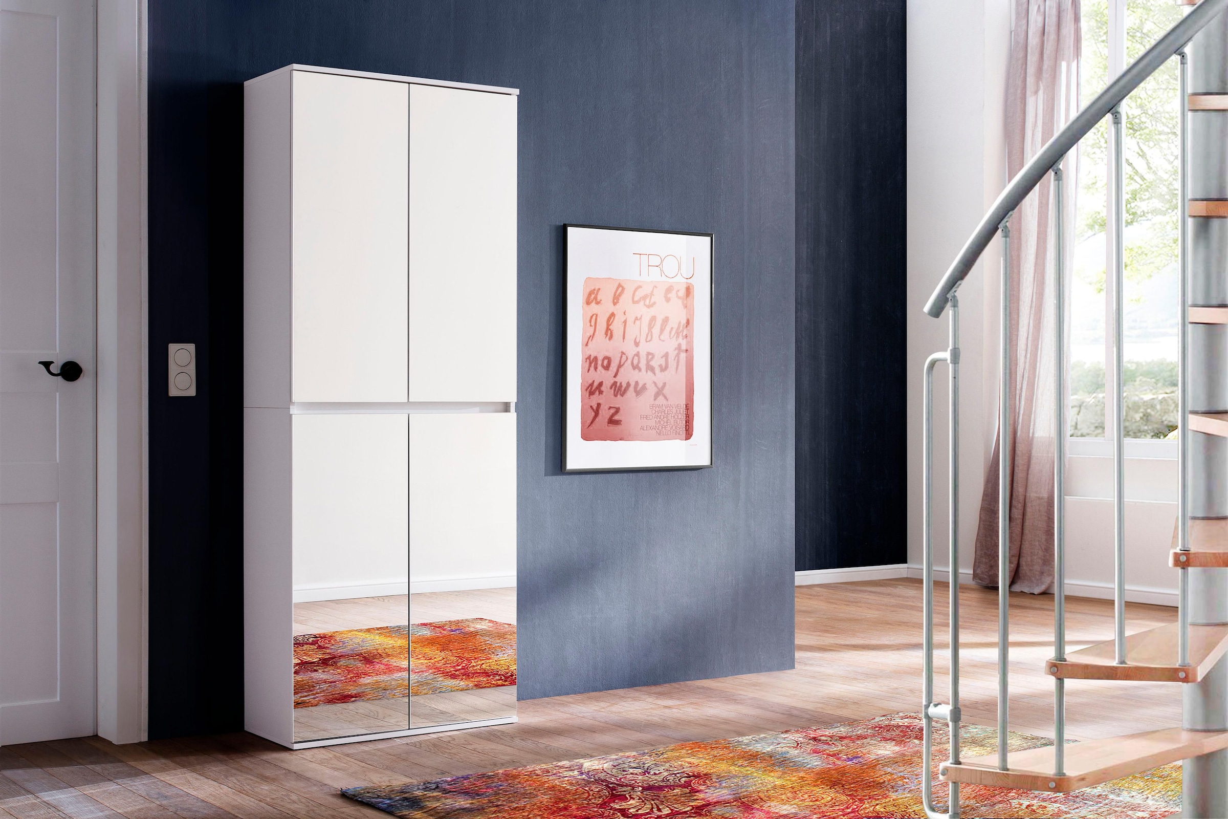 trendteam Garderobenschrank »Mirror« Tür mit Spiegelfront BAUR 