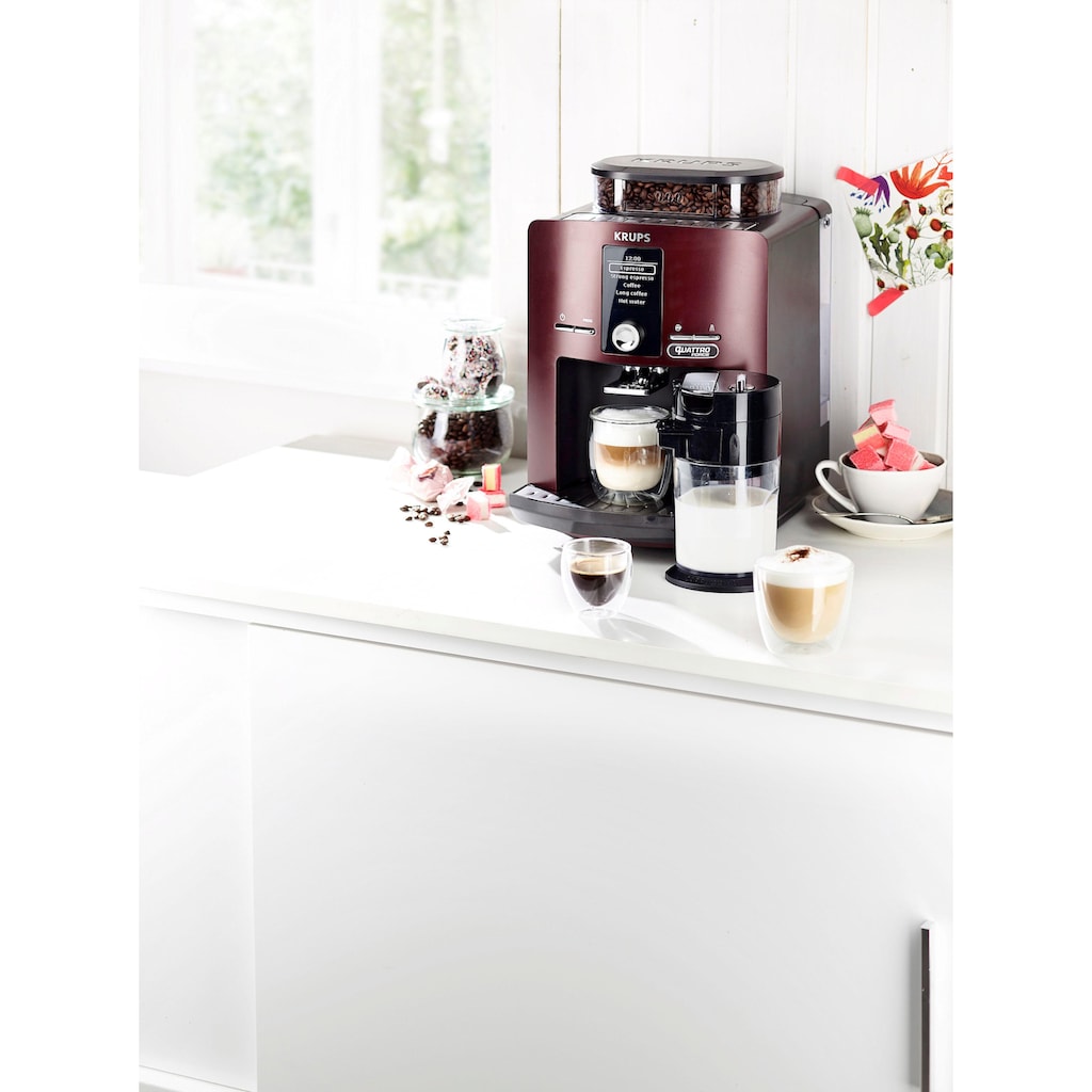 Krups Kaffeevollautomat »EA829G Espresseria Automatic Latt'Espress«, vollautomatisches One-Touch-Cappuccino System, mit kompact-LCD Display, integrierter Milchbehälter