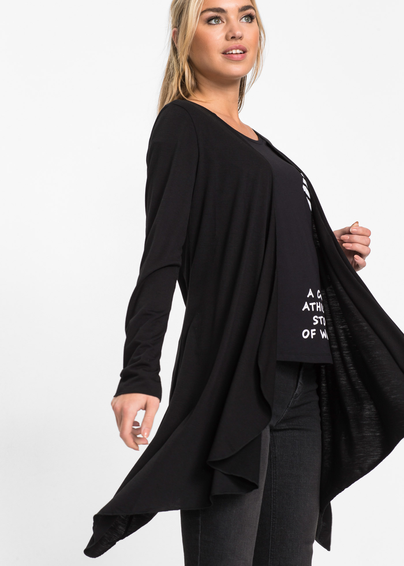 Thumbnail - bonprix Shirtjacke "Shirtjacke aus Viskose-Mischung" bequeme Passform, Zipfelsaum, aus Viskose-Mischung, Casual Stil