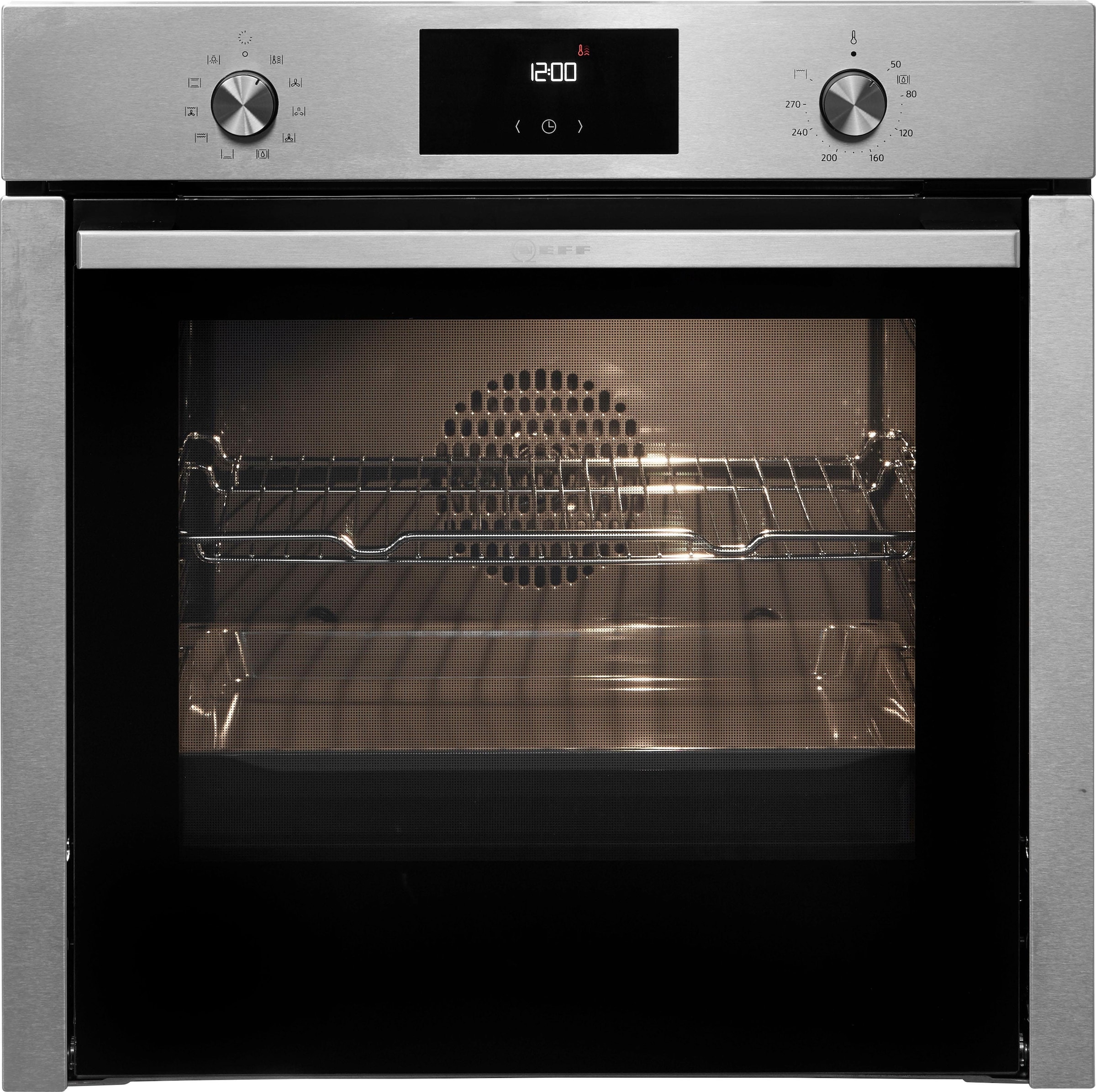 NEFF Einbaubackofen »B4CCE2AN0«, B4CCE2AN0, mit Teleskopauszug nachrüstbar, easyClean, mit Slide&Hide®