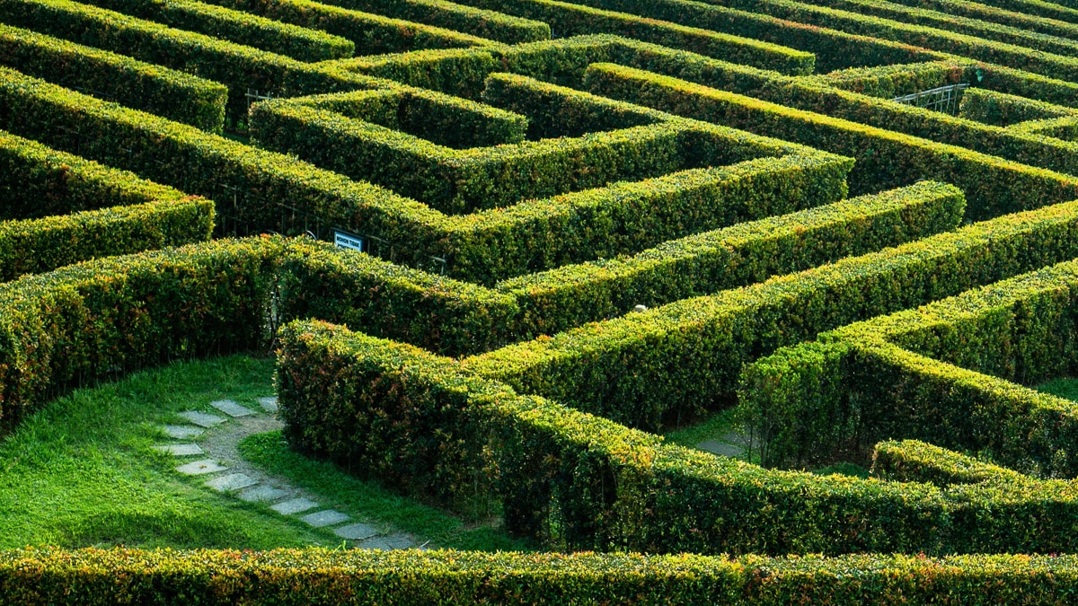 Papermoon Fototapete "Labyrinthgarten" günstig online kaufen