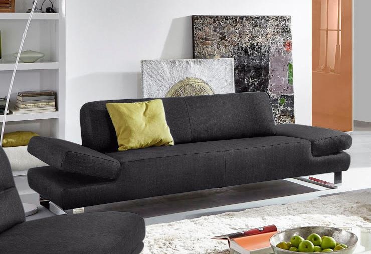 W.SCHILLIG 2-Sitzer "taboo Designsofa mit hohem Sitzkomfort, Breite 202cm, Sitztiefe 69cm" mit Übertiefe, inklusive Armlehnenverstellung