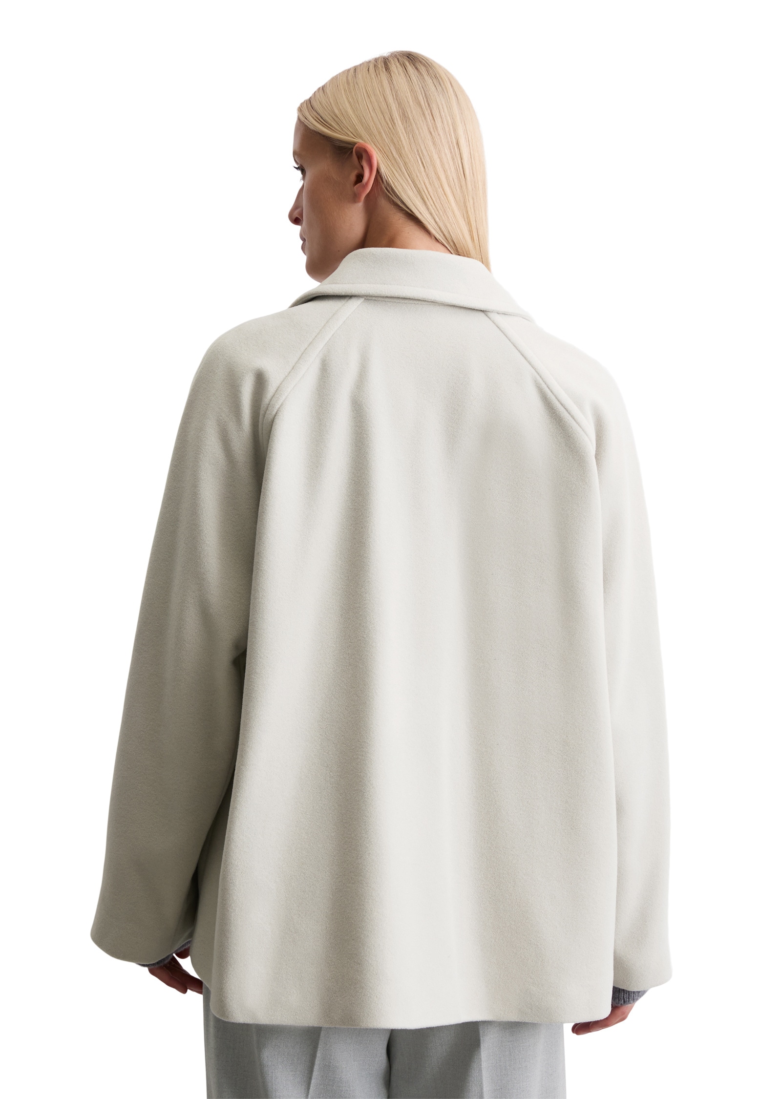 Marc O'Polo Outdoorjacke »aus Wolle-Mix«, ohne Kapuze