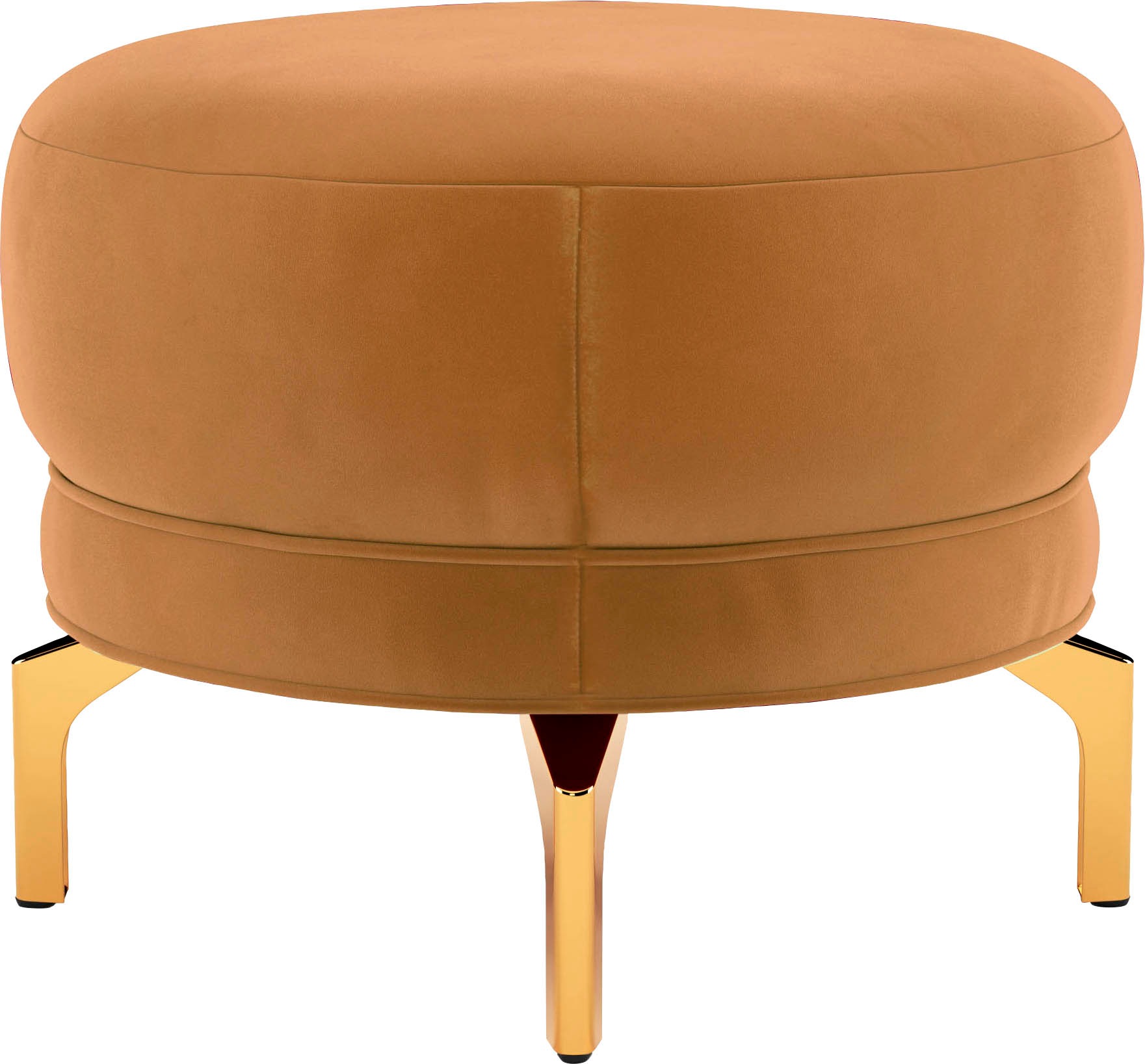 sit&more Polsterhocker »Orient 3«, goldfarbene Metallfüße