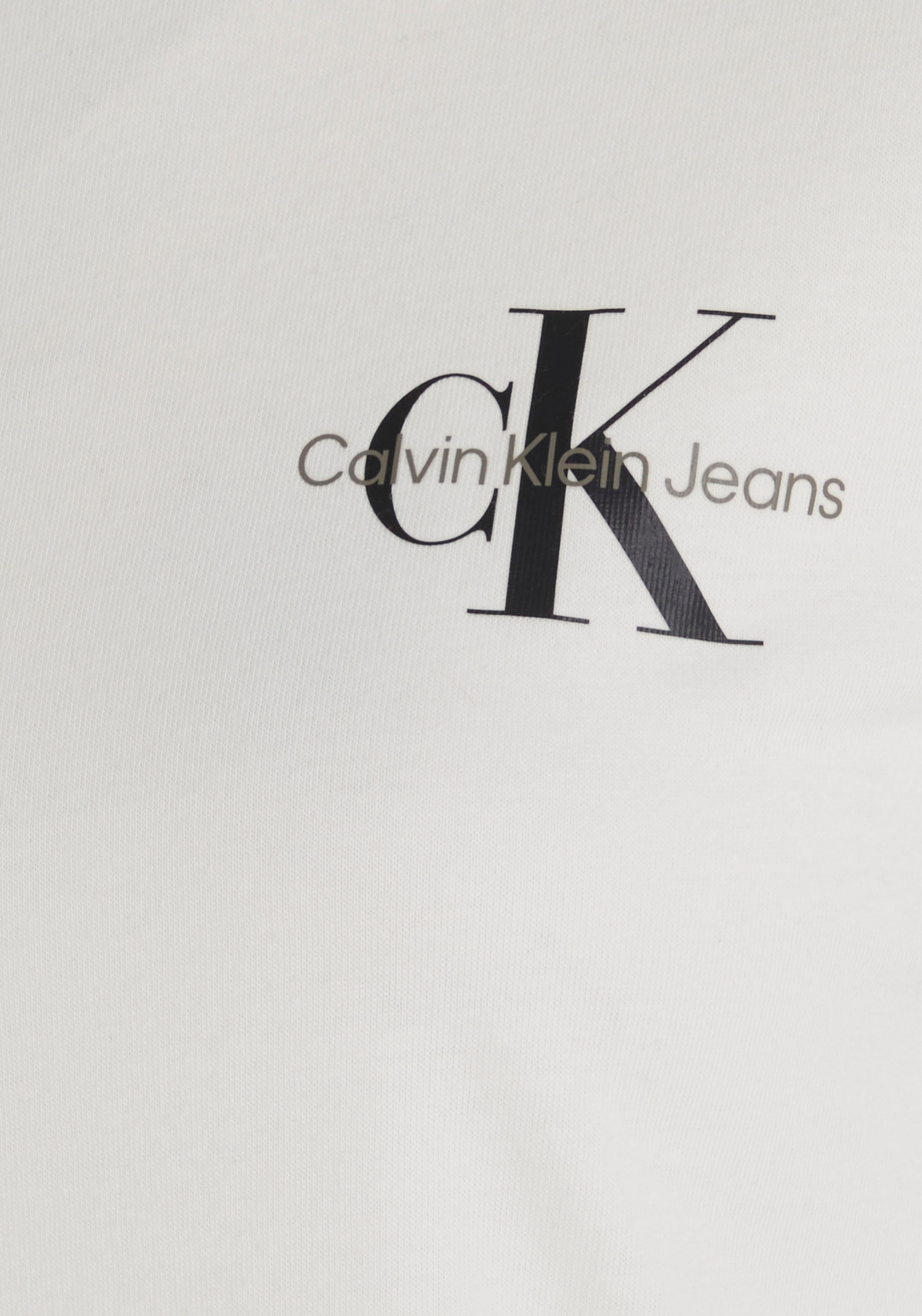 der Calvin auf (Packung, »2-PACK Brust Calvin online Klein bestellen mit BAUR Jeans Jeans MONOLOGO SLIM | Logoprint Rundhalsshirt 2er-Pack), Klein tlg., 2 TEE«,