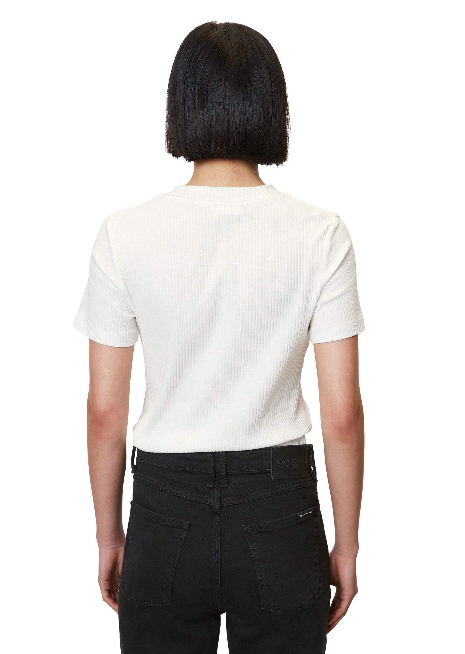 Marc O'Polo DENIM T-Shirt »aus elastischem Bio-Baumwolle-Mix«