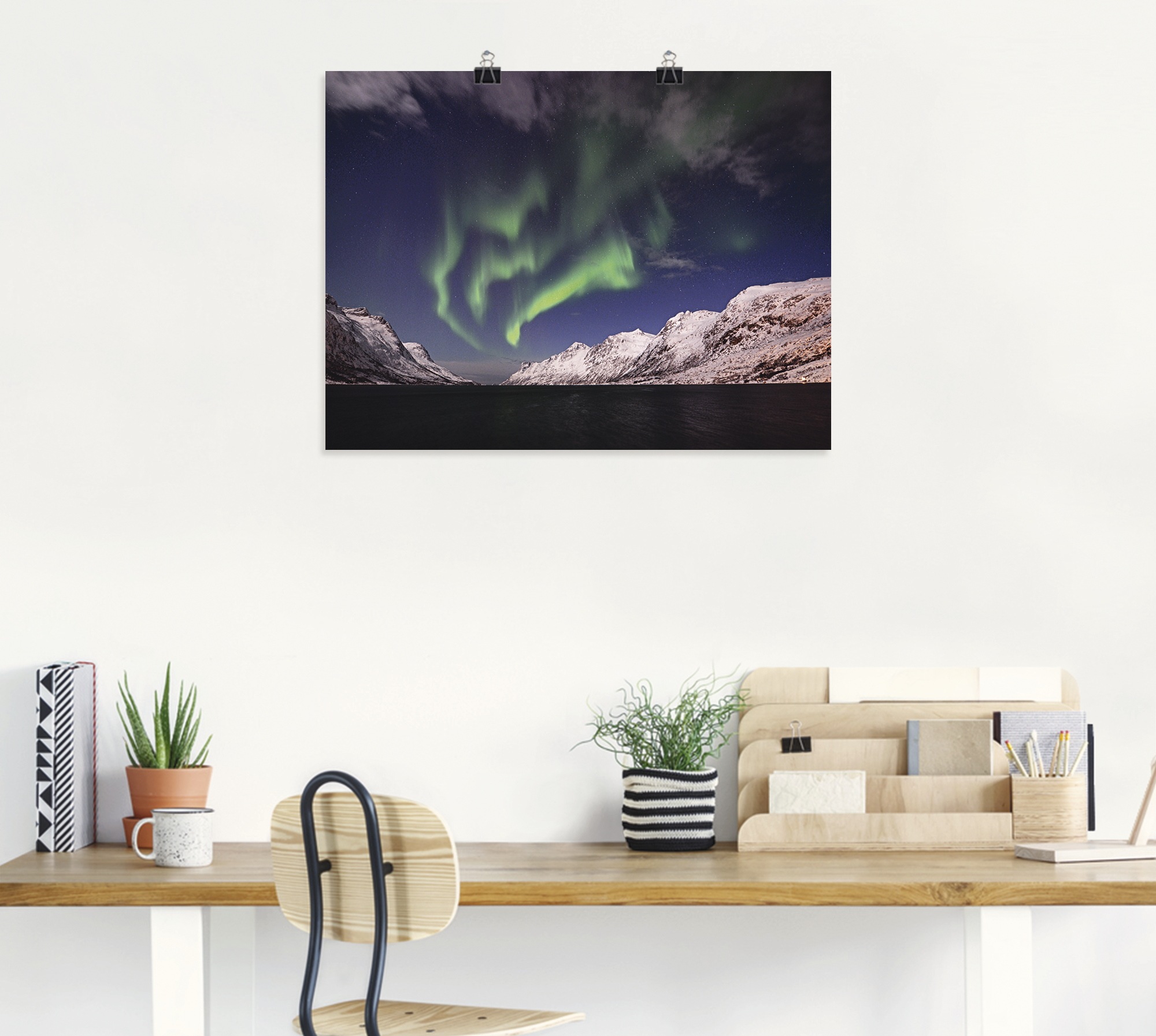 Artland Poster "Nordlicht Norwegen I", Himmel, (1 St.), als Alubild, Leinwa günstig online kaufen