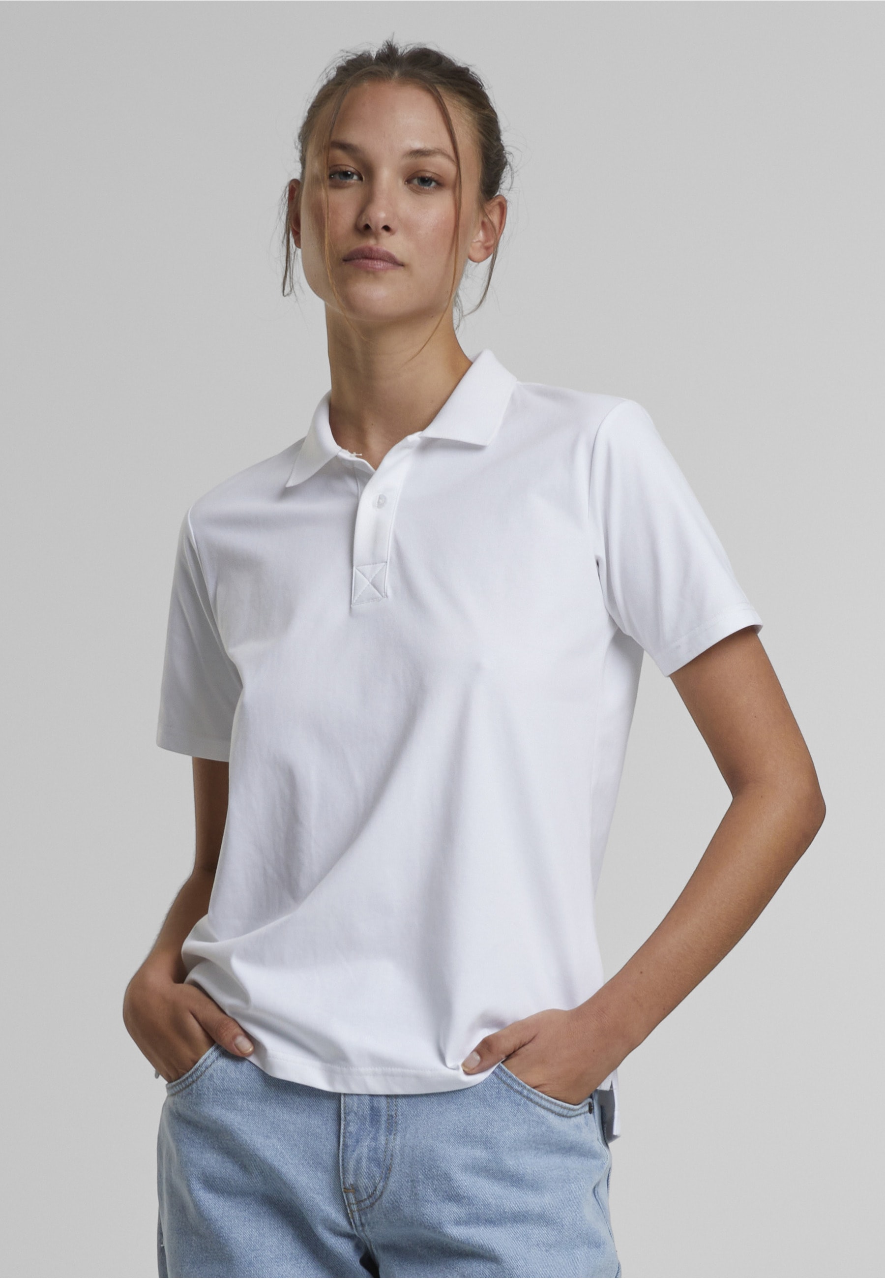 URBAN CLASSICS Poloshirt »Urban Classics Ladies Sorona Polo Tee« 1 Stk.