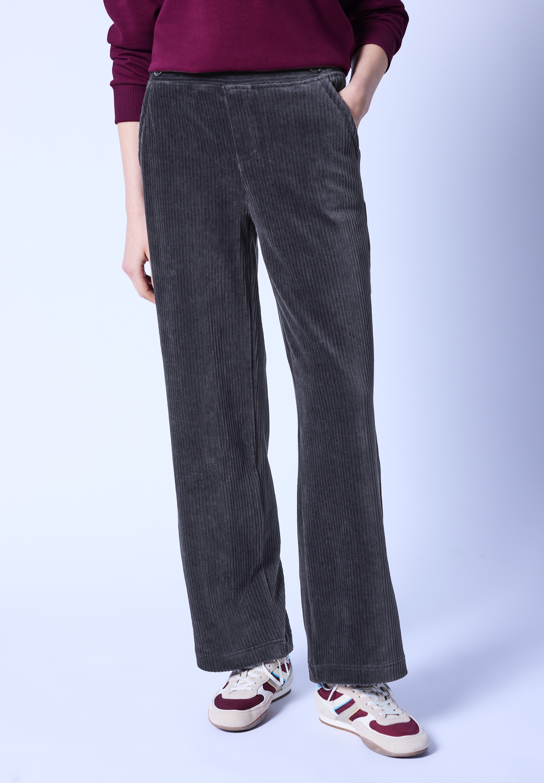STREET ONE STUDIO Cordhose High Waist günstig online kaufen