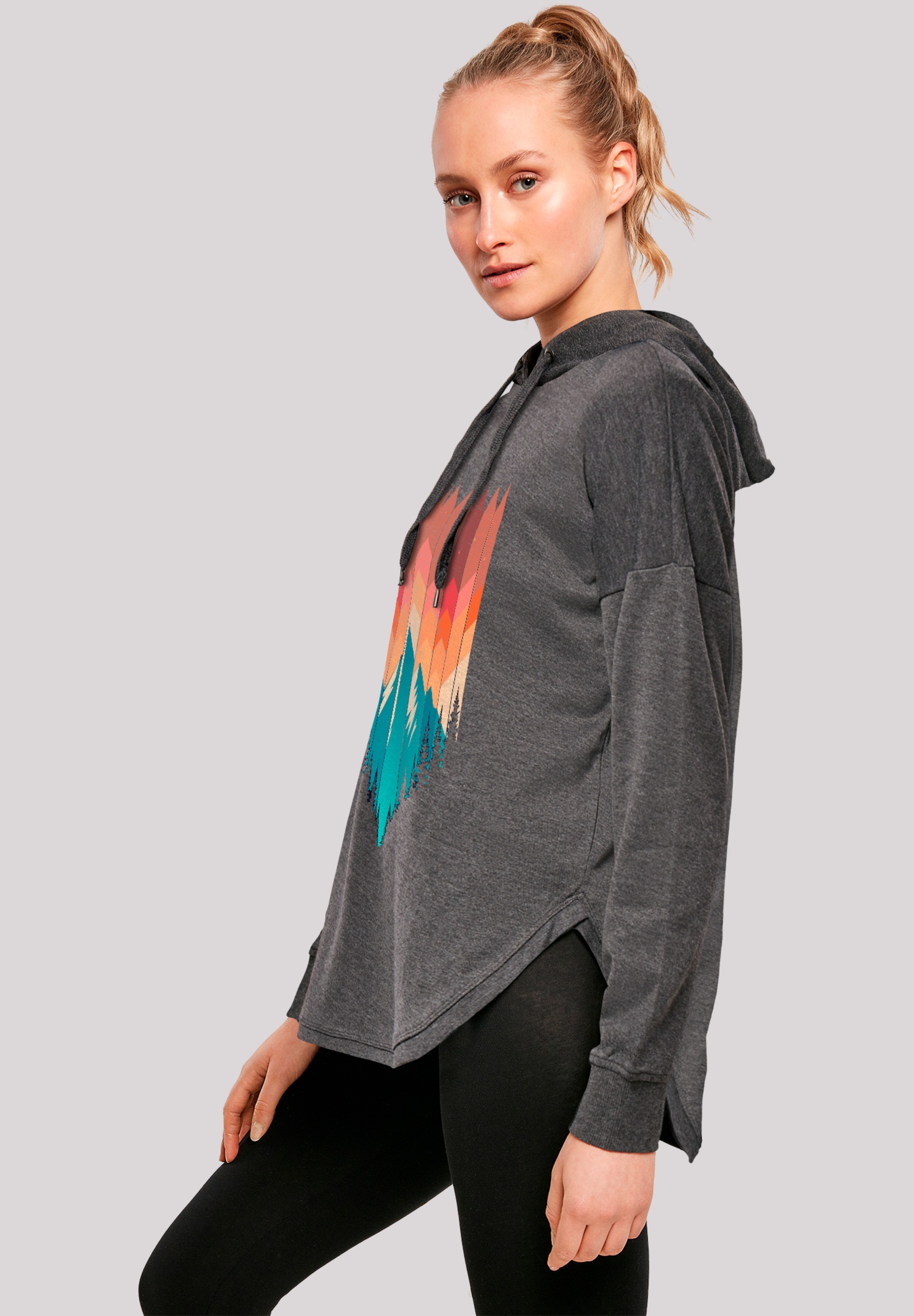 F4NT4STIC Kapuzenpullover »Berg Sonnenuntergang Geometrisch«, Premium Qualität
