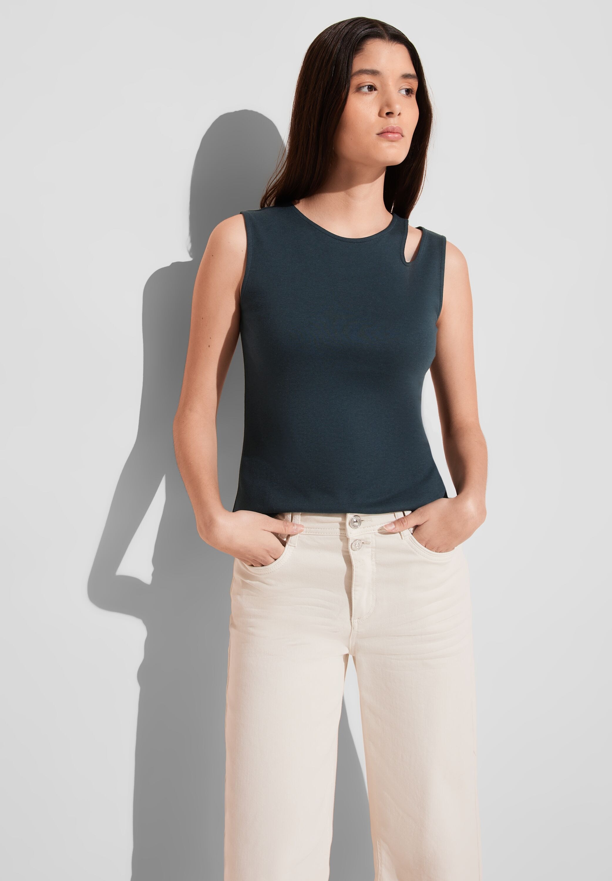 STREET ONE Shirttop, mit Cut-Out