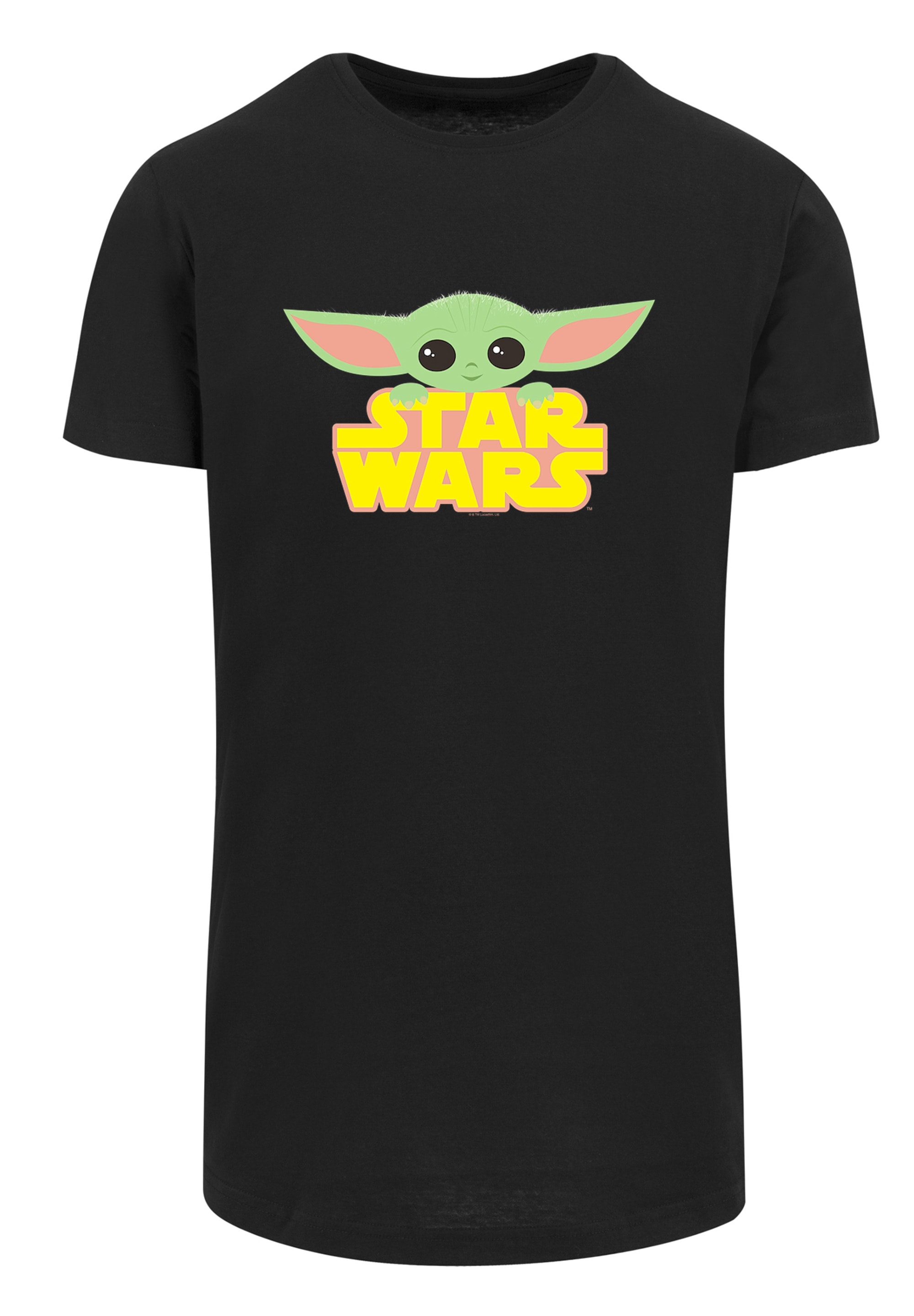 F4NT4STIC T-Shirt »Star Wars Mandalorian Child With«, Herren,Premium Merch,Lang,Longshirt,Bedruckt