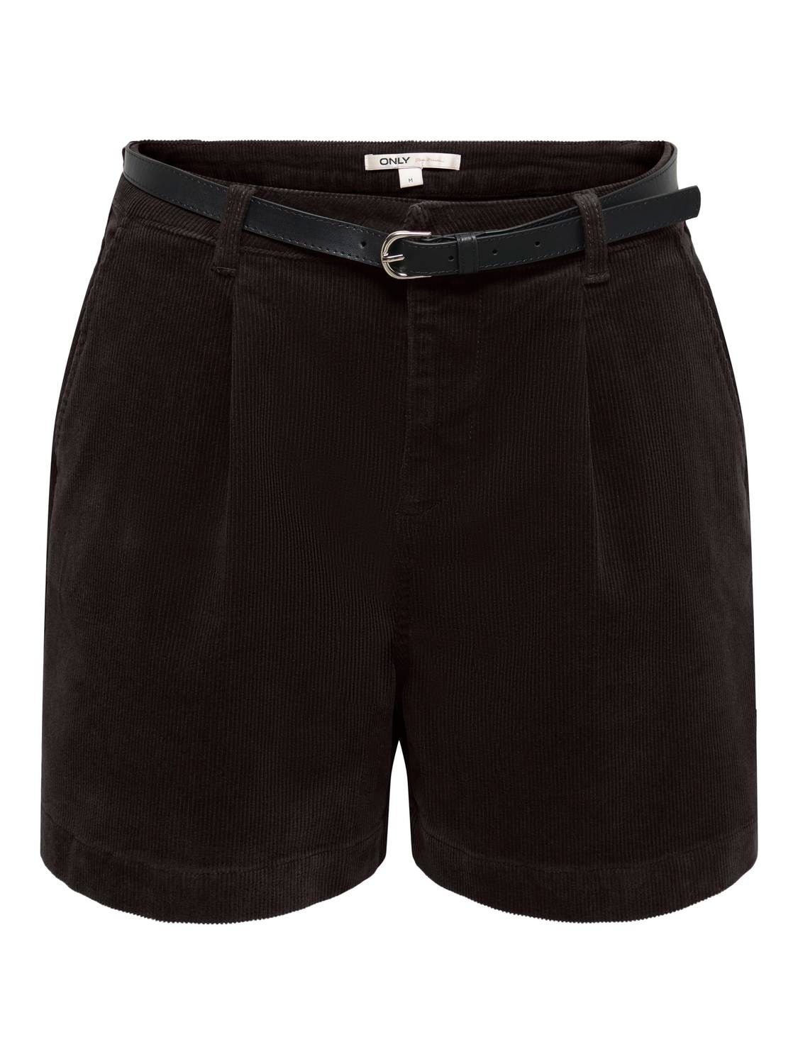 ONLY Shorts "ONLZEVA HW BELT CORD SHORTS CC PNT" Baumwollmischung, Cord, regular fit, high waist