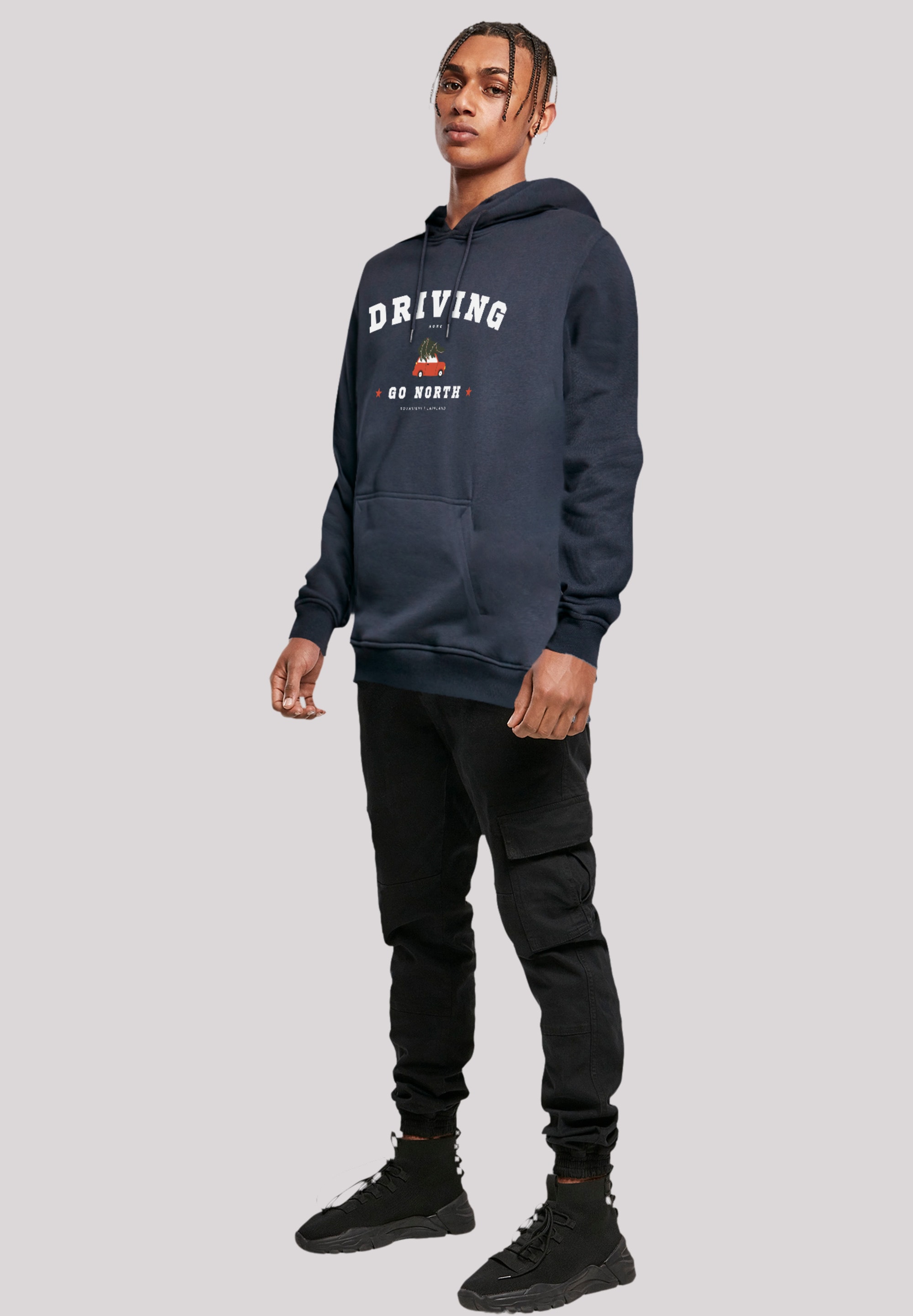 F4NT4STIC Kapuzenpullover »Driving Home Christmas«, Weihnachten, Geschenk, Logo