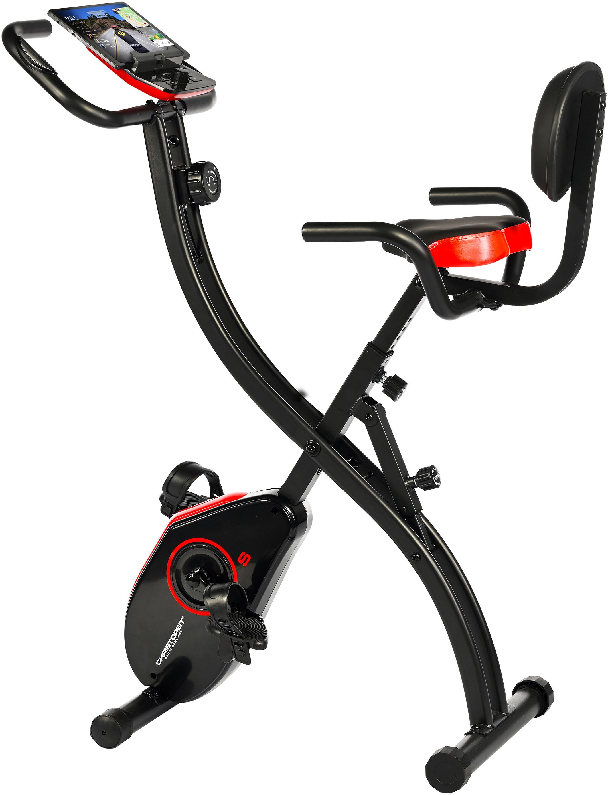 Christopeit Sport Heimtrainer "S-Bike", Kinomap,Fithome und Zwift kompatibel