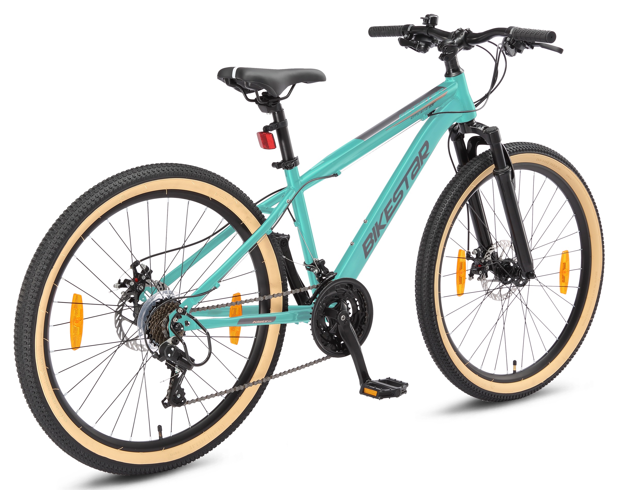 Bikestar Mountainbike 21 Gang Shimano RD-TY300 Schaltwerk Kettenschaltung für Damen und Herren, Kettenschaltung