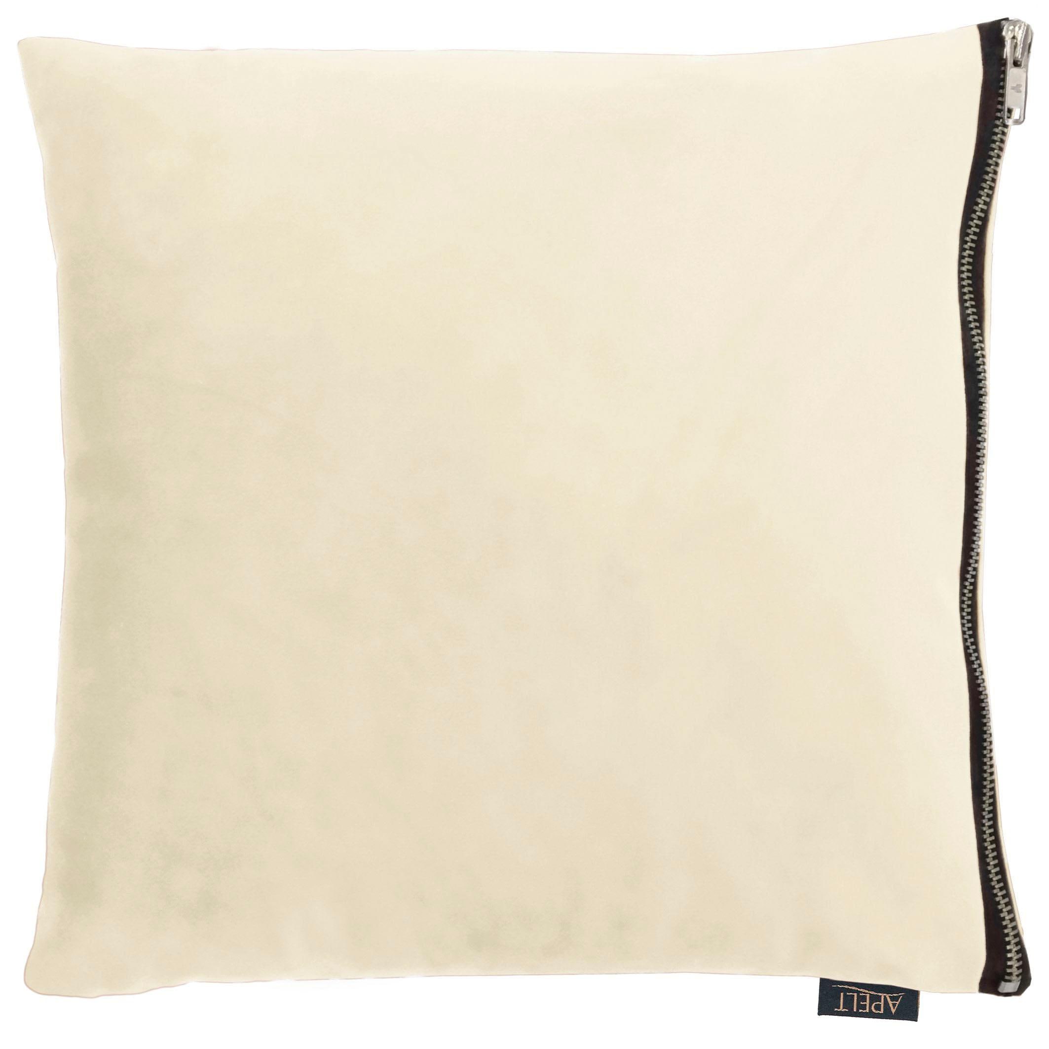 APELT Dekokissen "TASSILO" Uni, Samt, Kissenhülle mit Füllung, 1 Stück günstig online kaufen