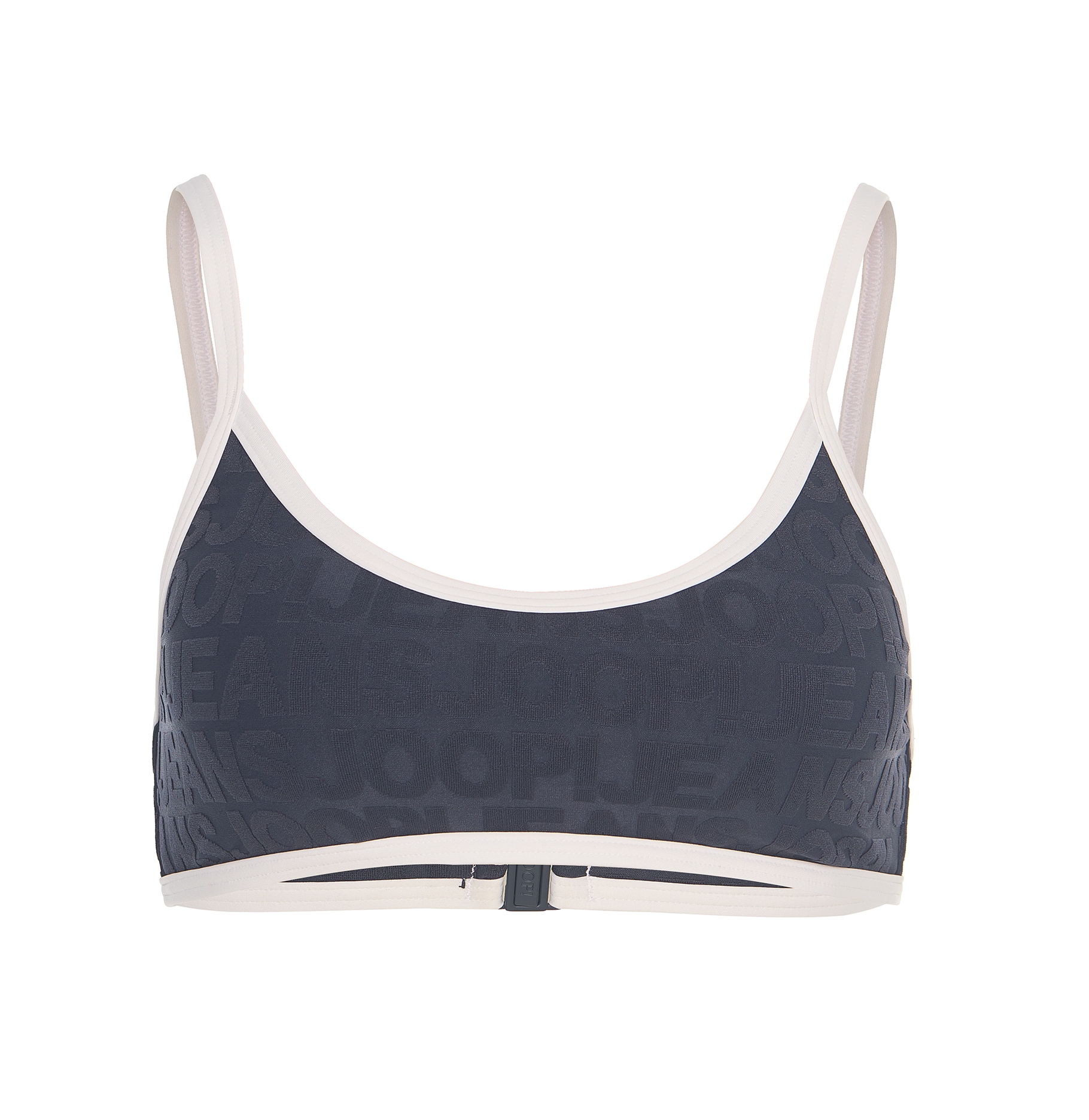 JOOP! Jeans Bustier-Bikini-Top »JEANS! LOGOGRAM«, mit wattierten Cups, mit tonalem Logoprint