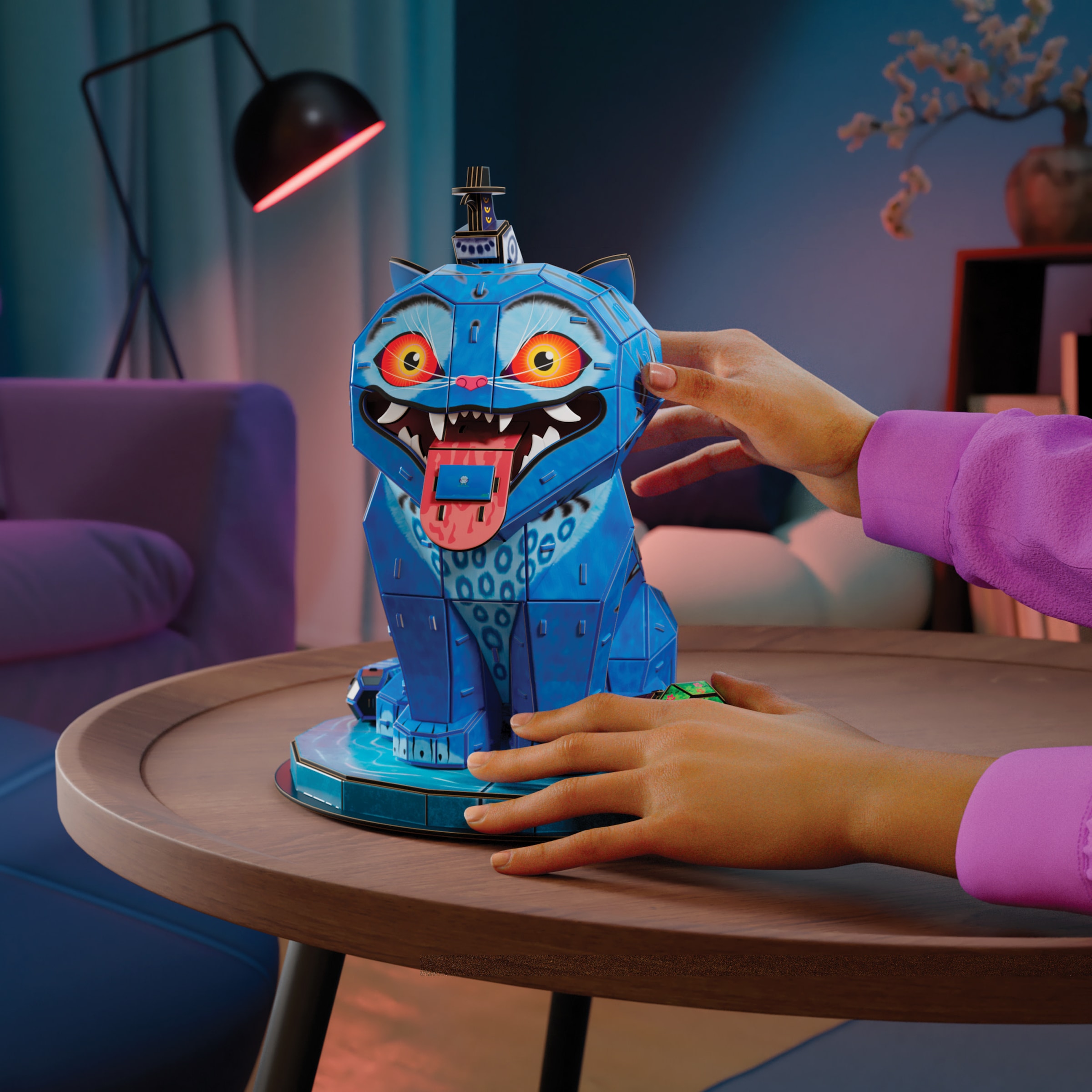 Spin Master 3D-Puzzle »4D Build - K-Pop Demon Hunters - Derpy Tiger und Sussie Vogel«