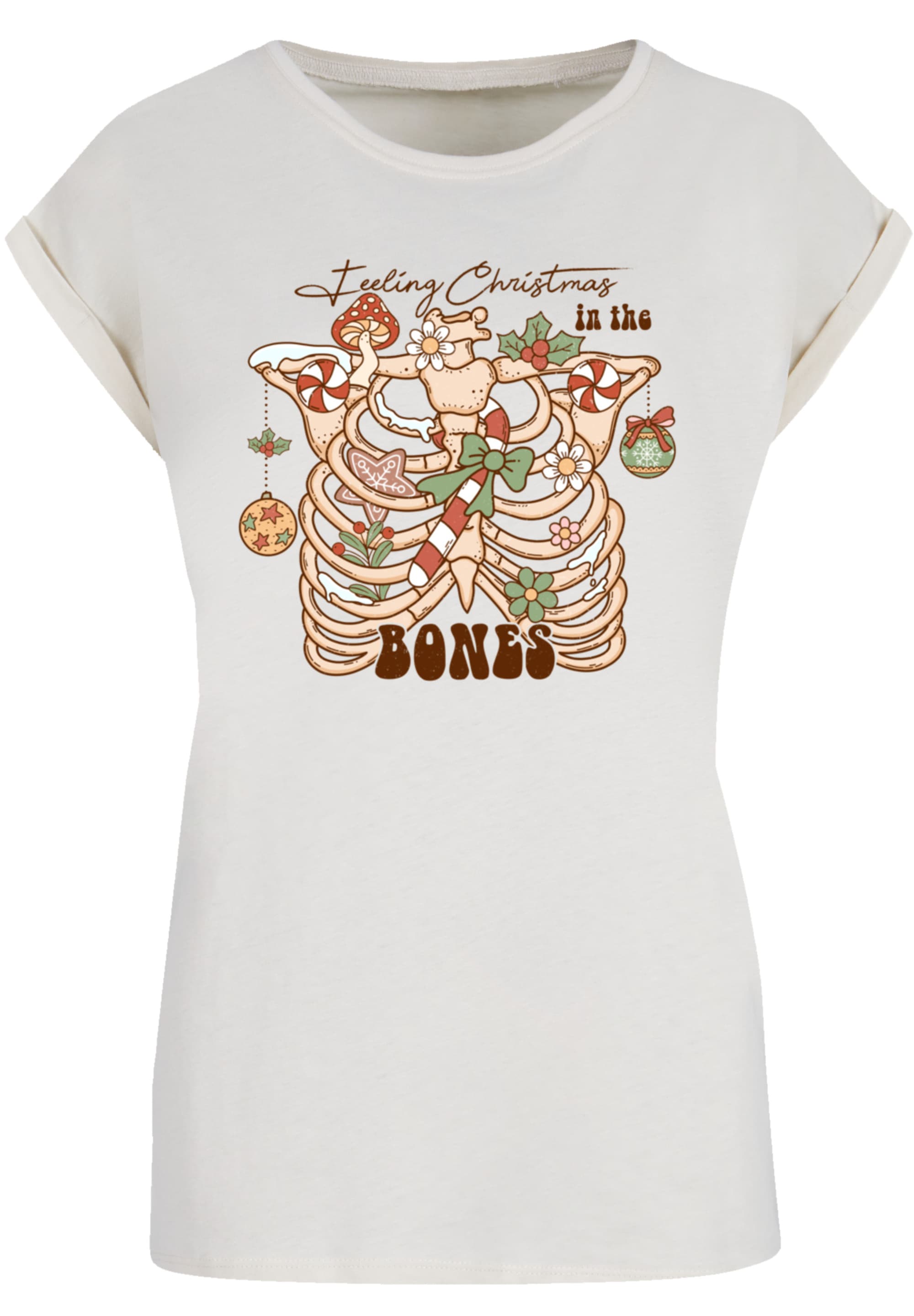 F4NT4STIC T-Shirt "Feeling Weihnachten in the bones", Premium Qualität, Wei günstig online kaufen