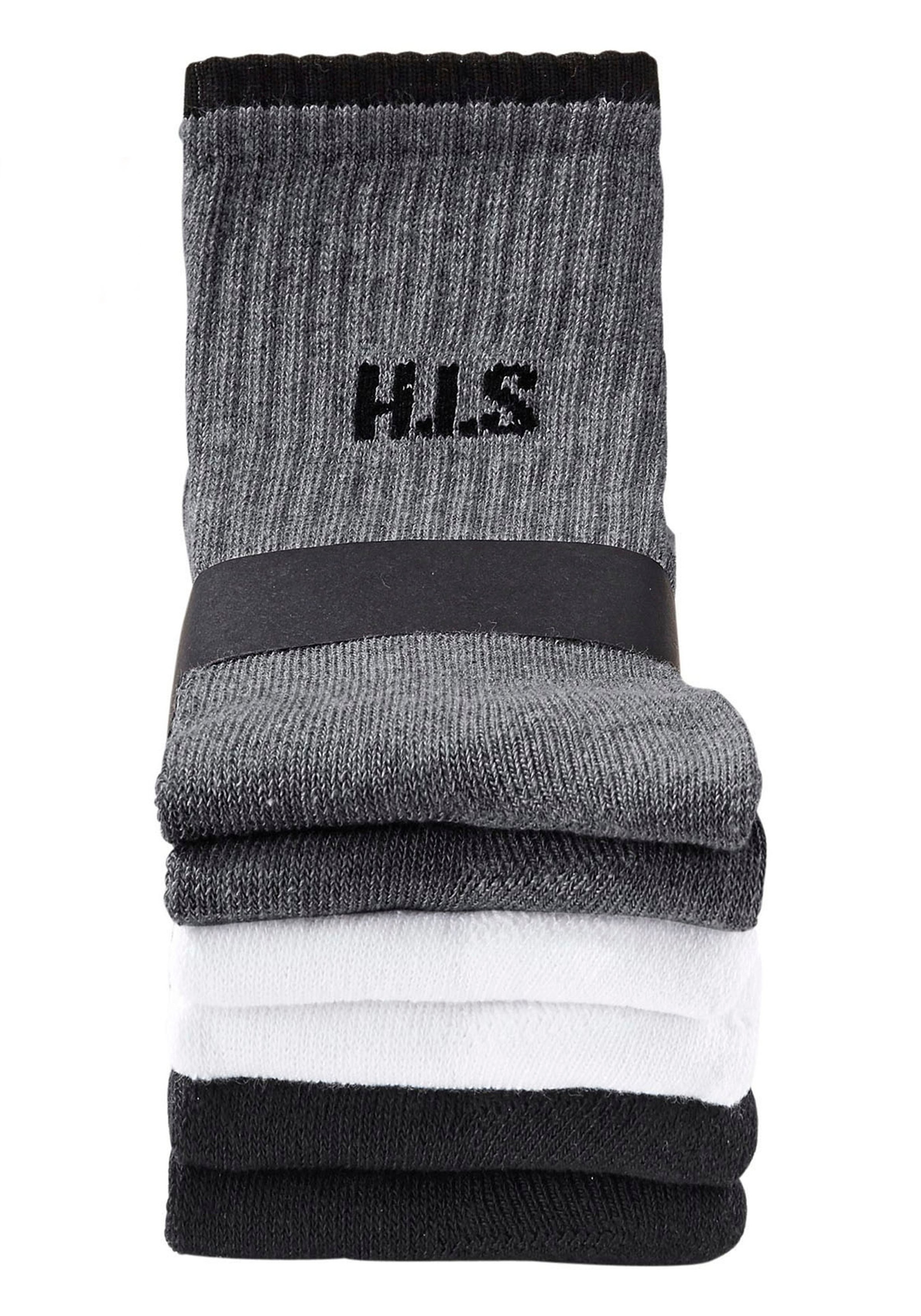 H.I.S Sportsocken, (Packung, 6 Paar), mit Frottee & verstärkten Belastungsz günstig online kaufen