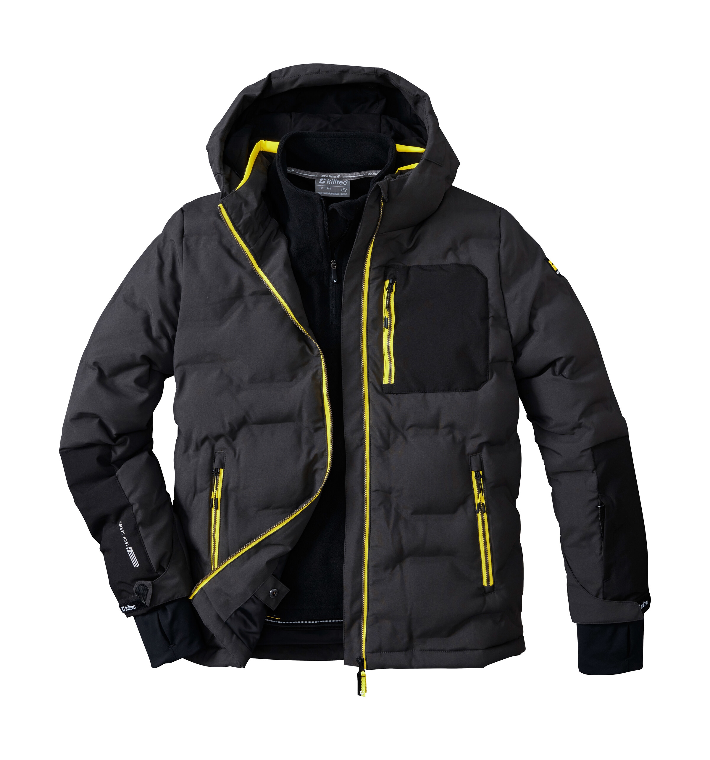 Killtec Fleeceshirt »KSW 248 BYS FLC SHRT«, Fleeceshirt mit Stehkragen, Kinnschutz, hoher Tragekomfort