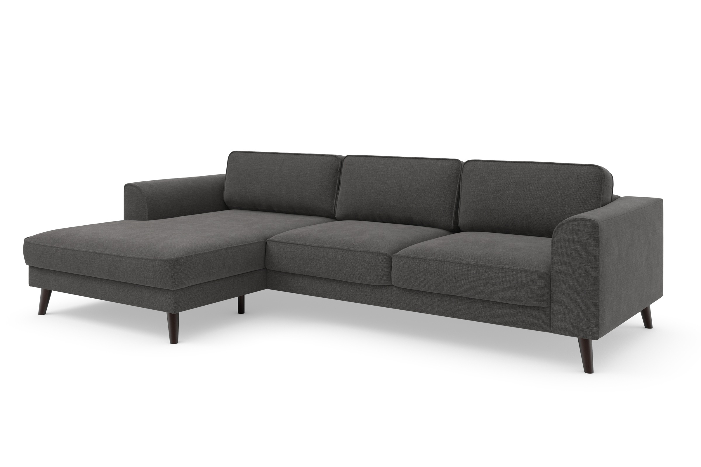 TRENDMANUFAKTUR Ecksofa »Lumber Jack, elegantes Designsofa, zeitlos modern, hoher Sitzkomfort«, wahlweise mit Bettfunktion u. Bettkasten, L-Form