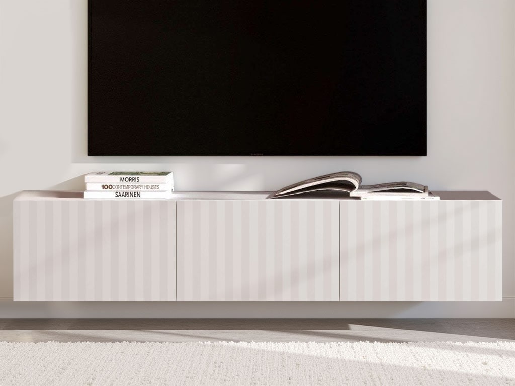 Home affaire Lowboard "Antibes TV-Lowboard, Breite 192/154/128 cm, TV-Schrank" TV-Kommode, 3D-Fronten, Push-To-Open-Funktion, Wandmonatage