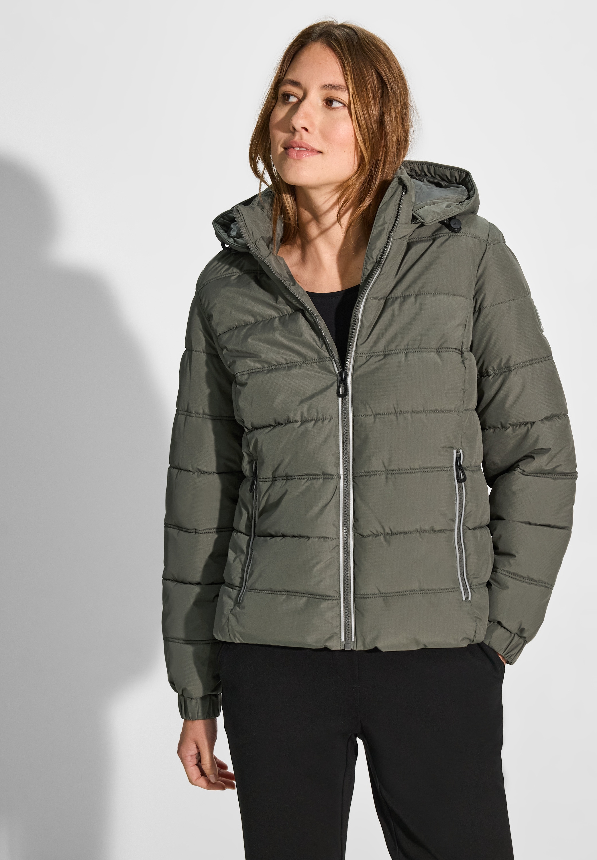 Cecil Steppjacke, mit Kapuze, mit Kapuze