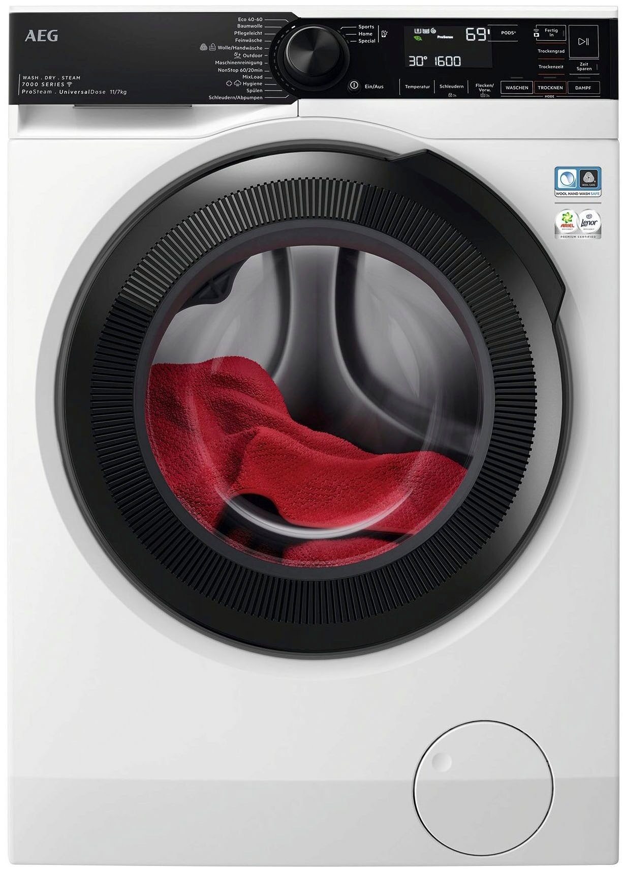 AEG Waschtrockner "LWR7E70610" 7000 11 kg /7 kg 76 dB(A) Dampf-Funktion, Sp günstig online kaufen