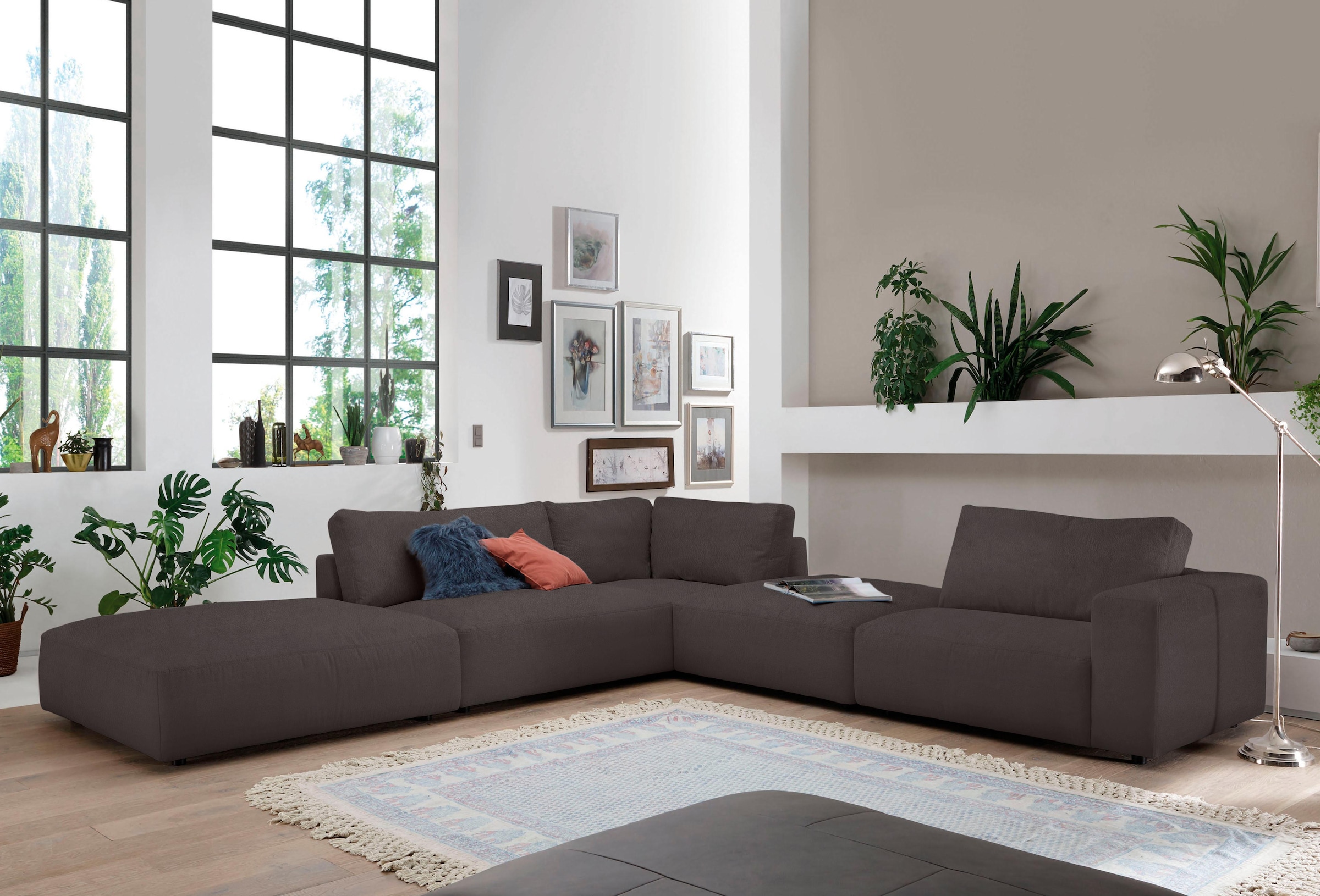 Musterring Ecksofa "LUCIA L-Form" in vielen Qualitäten und 4 verschieden Nähten