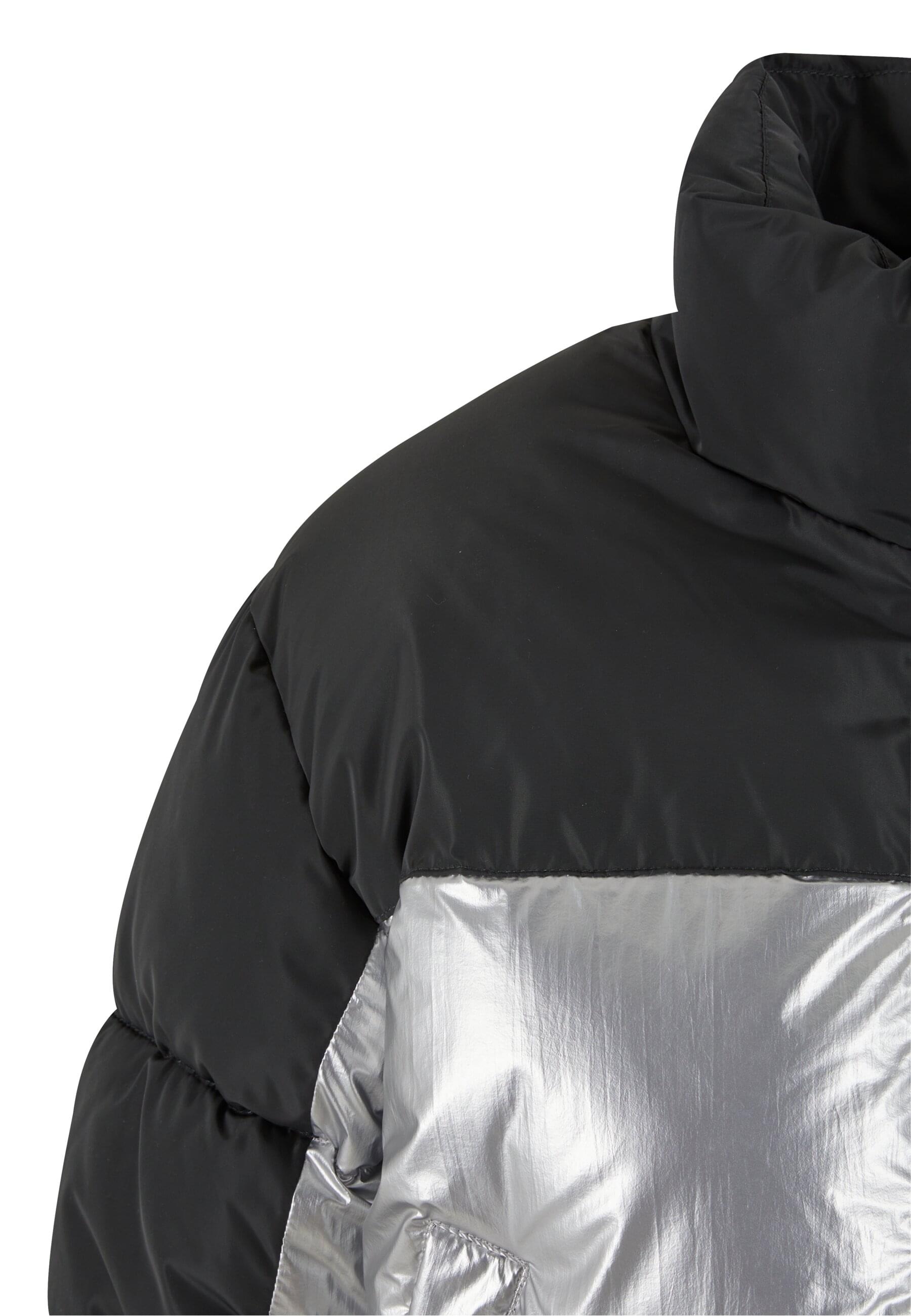 Karl Kani Winterjacke »Karl Kani KK Og Metallic Block Crop Puffer Jacket metallic«, (1 St.), ohne Kapuze