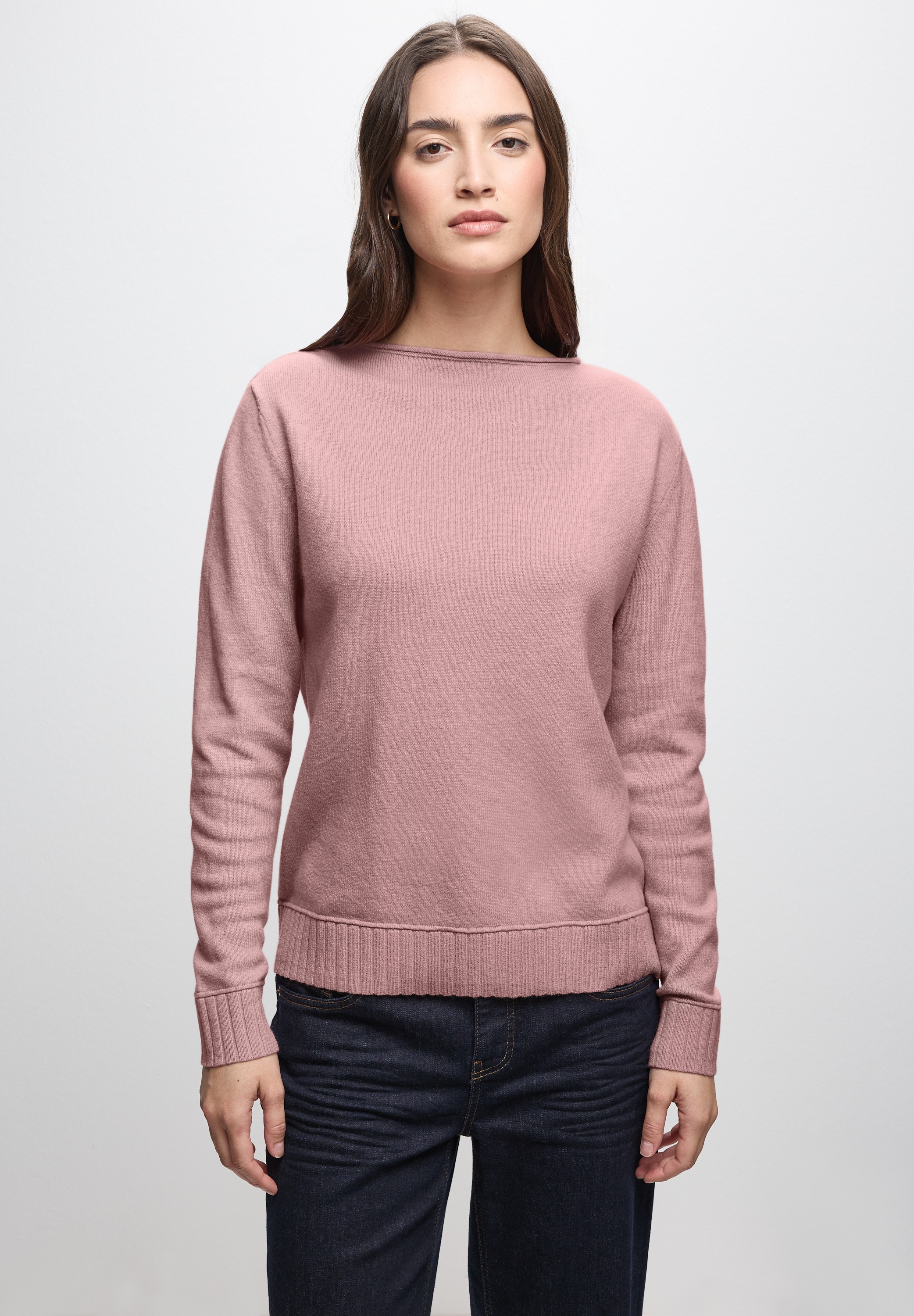 STREET ONE Strickpullover, mit U-Boot-Ausschnitt günstig online kaufen