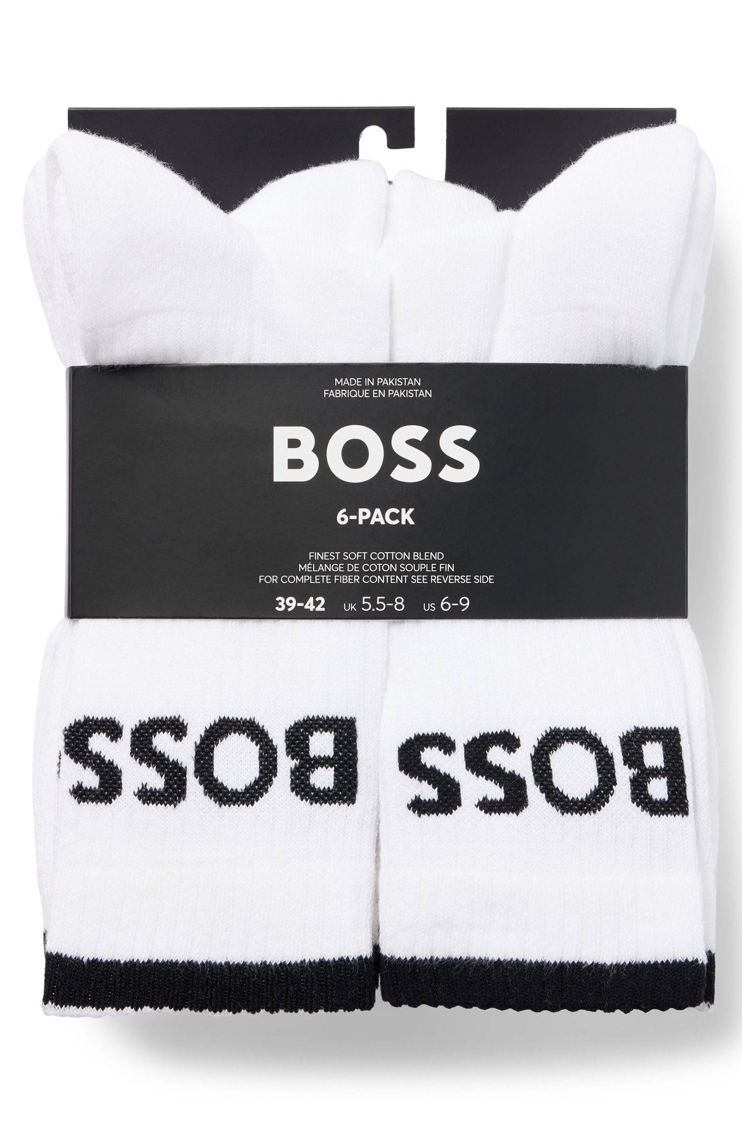 Thumbnail - BOSS Businesssocken "6P QS Stripe CC", (Packung, 6 Paar, 6er), mit BOSS Schriftzug