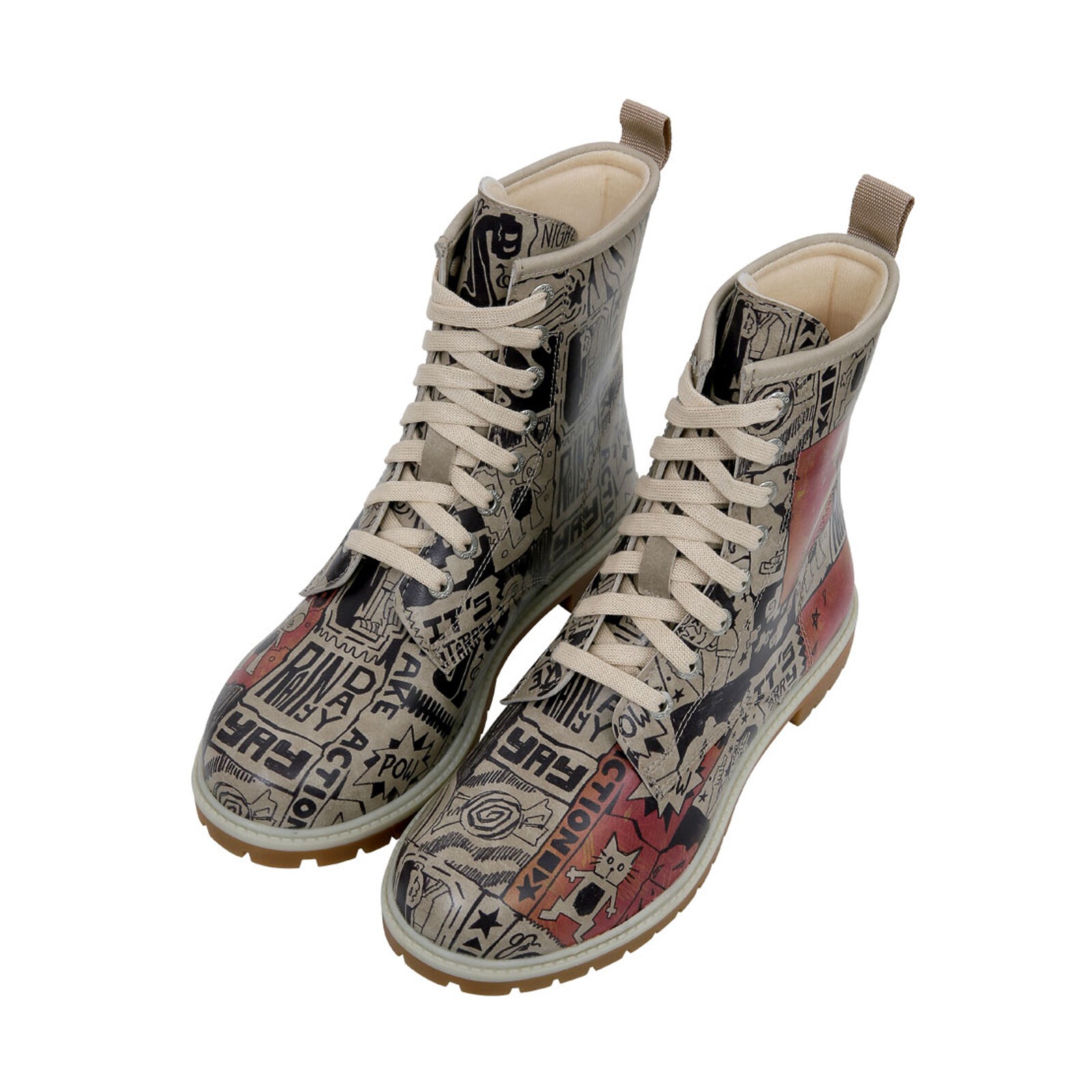 DOGO Schnürboots "Long Boots Schnürstiefel Star Girl Damen Stiefeletten, Lo günstig online kaufen