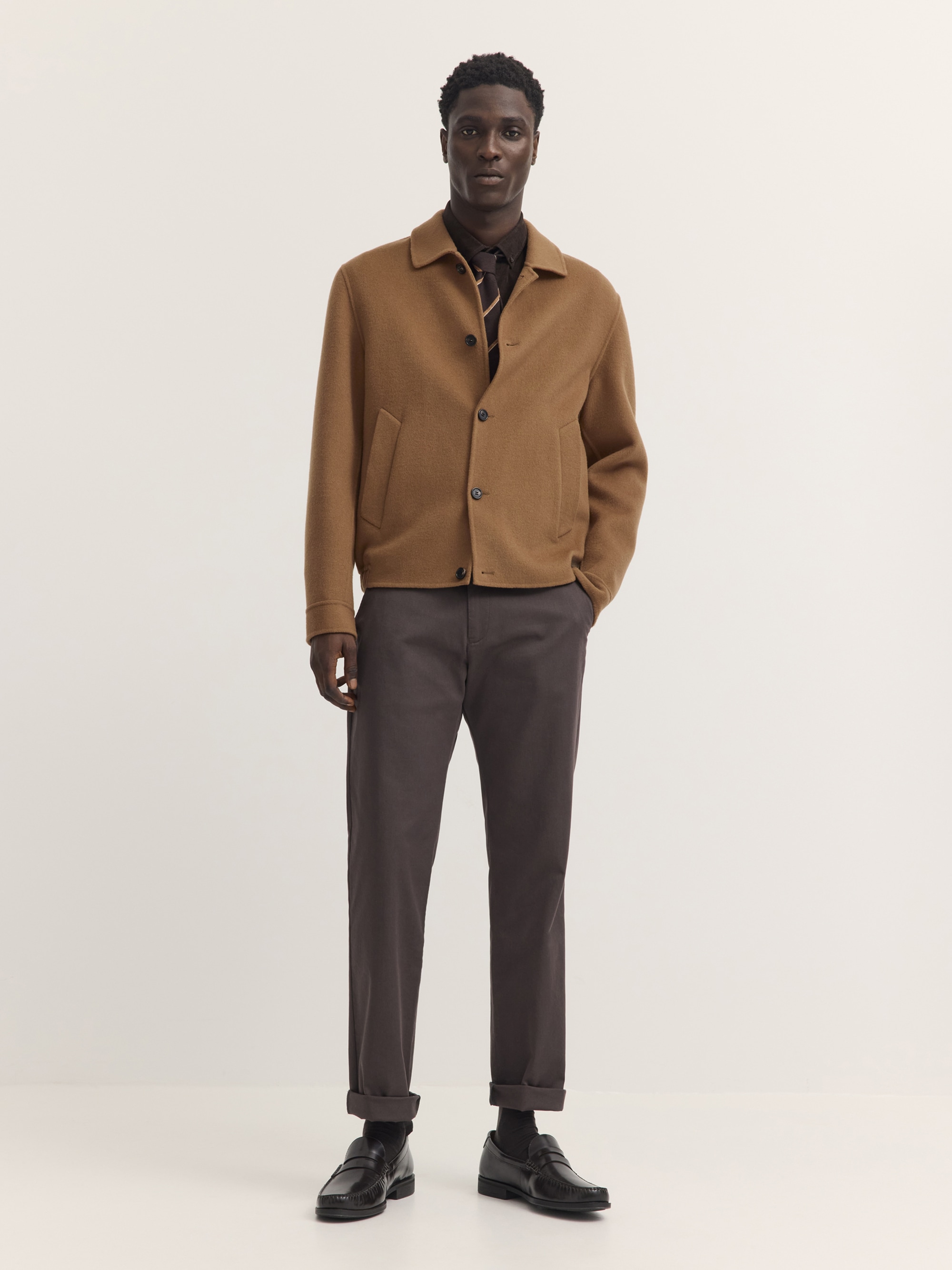 bugatti Blouson »Regular Fit« Regular Fit Woll-Seide Handmade