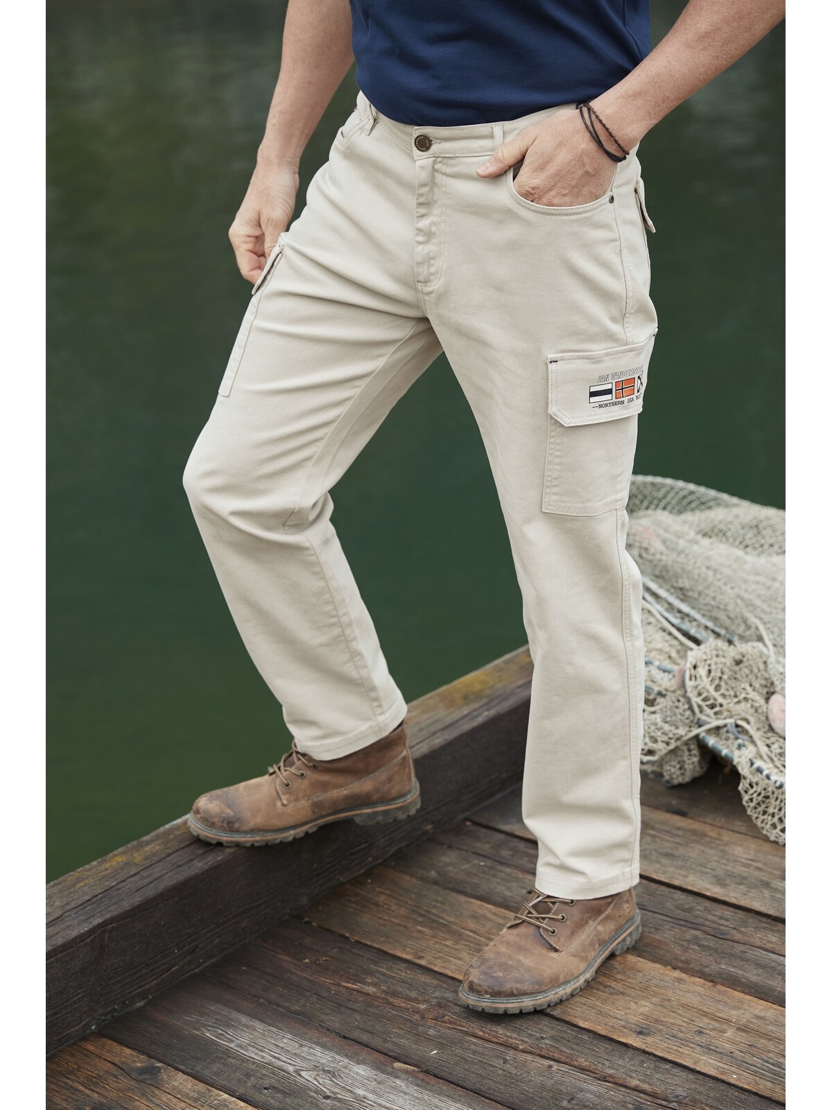 Jan Vanderstorm Cargohose »Tiefbundhose CARLSON«