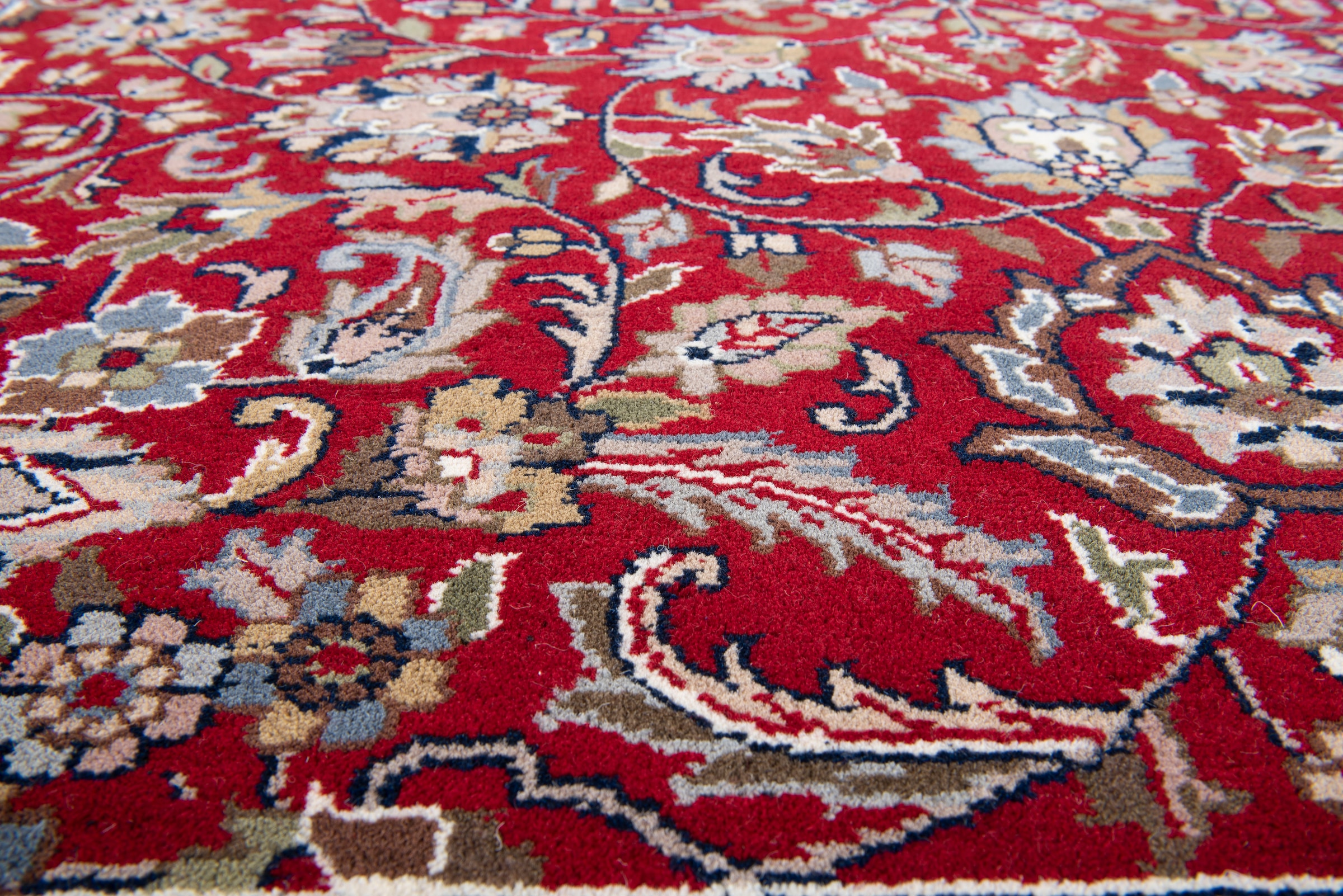 my home Orientteppich »BI Oriental«, rechteckig, 12 mm Höhe, reine Wolle, handgeknüpft, orientalisches Design, mit Fransen