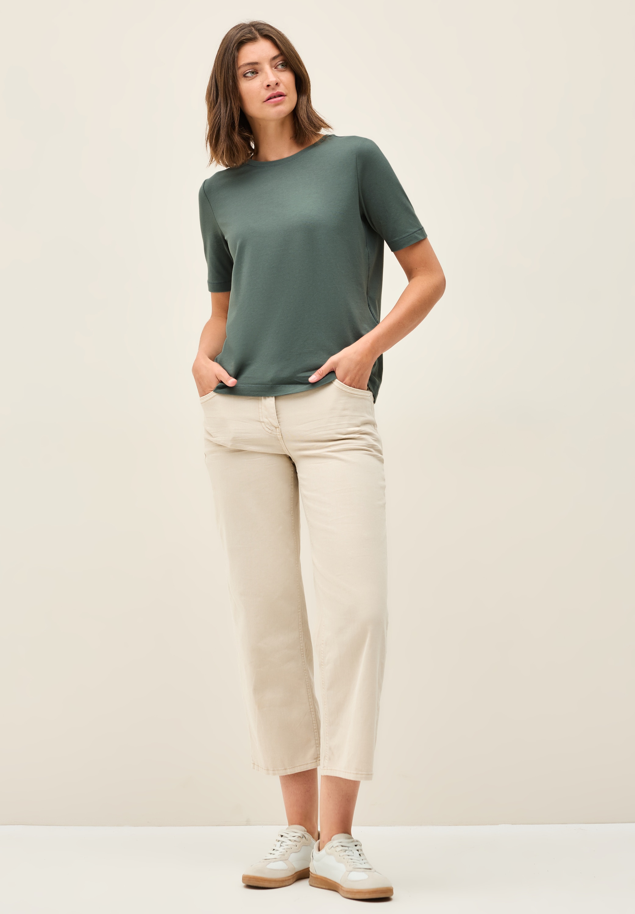 Cecil T-Shirt, im soften Baumwoll-Mix