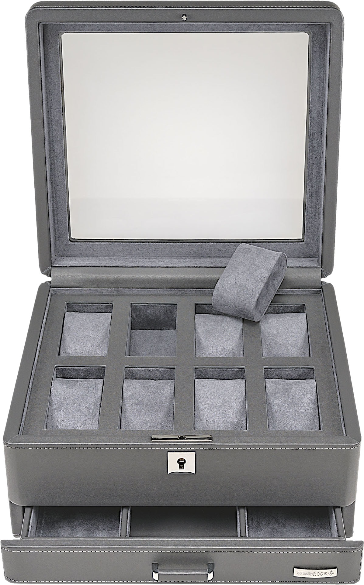 WINDROSE Uhrenbox »Tempora, 804021.07«, Aufbewahrung, Uhrenkasten, Ø max.40mm, Armbanduhr, Geschenkidee