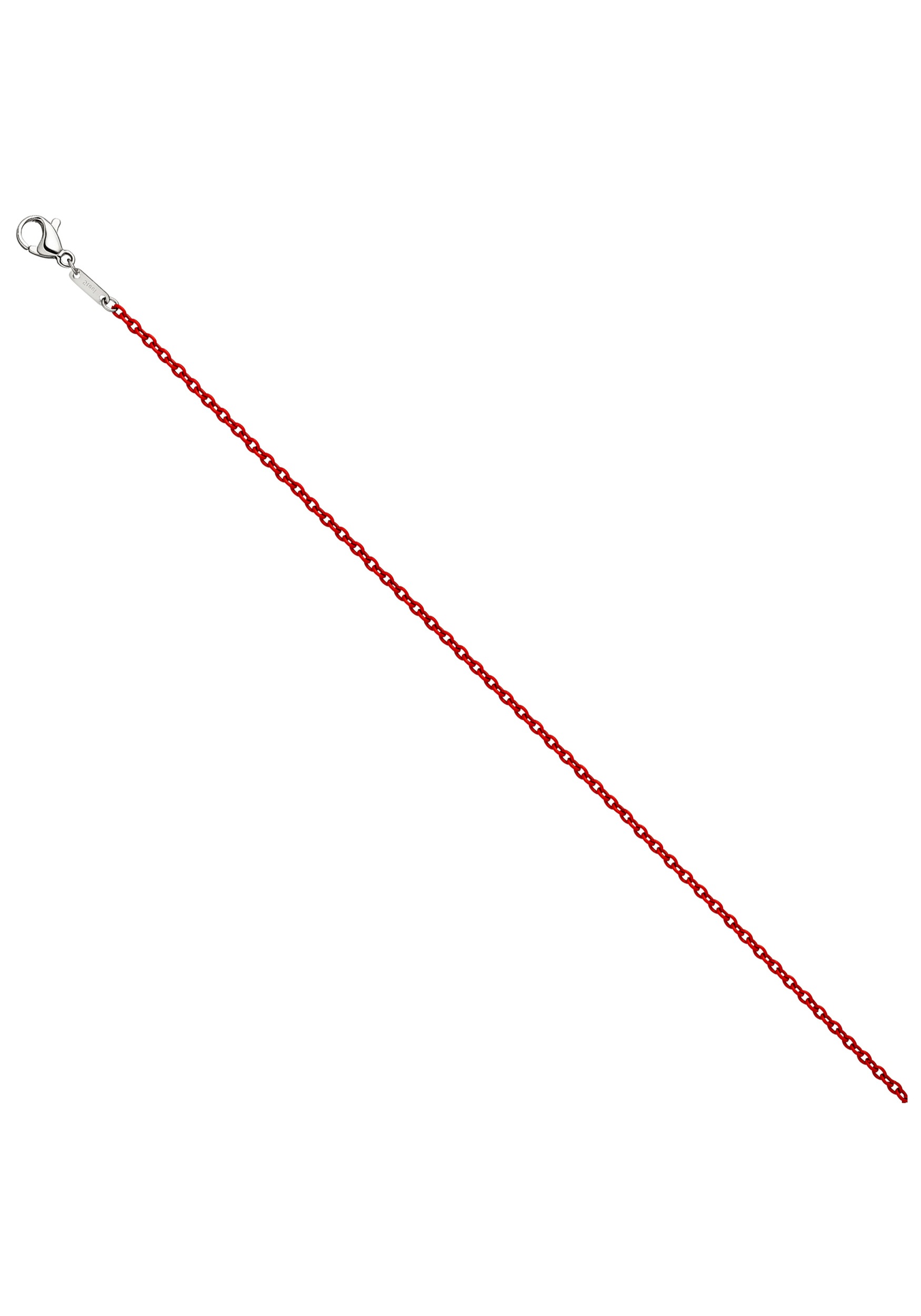JOBO Edelstahlkette »Rund-Ankerkette 1,9 mm« Edelstahl rot lackiert 45 cm
