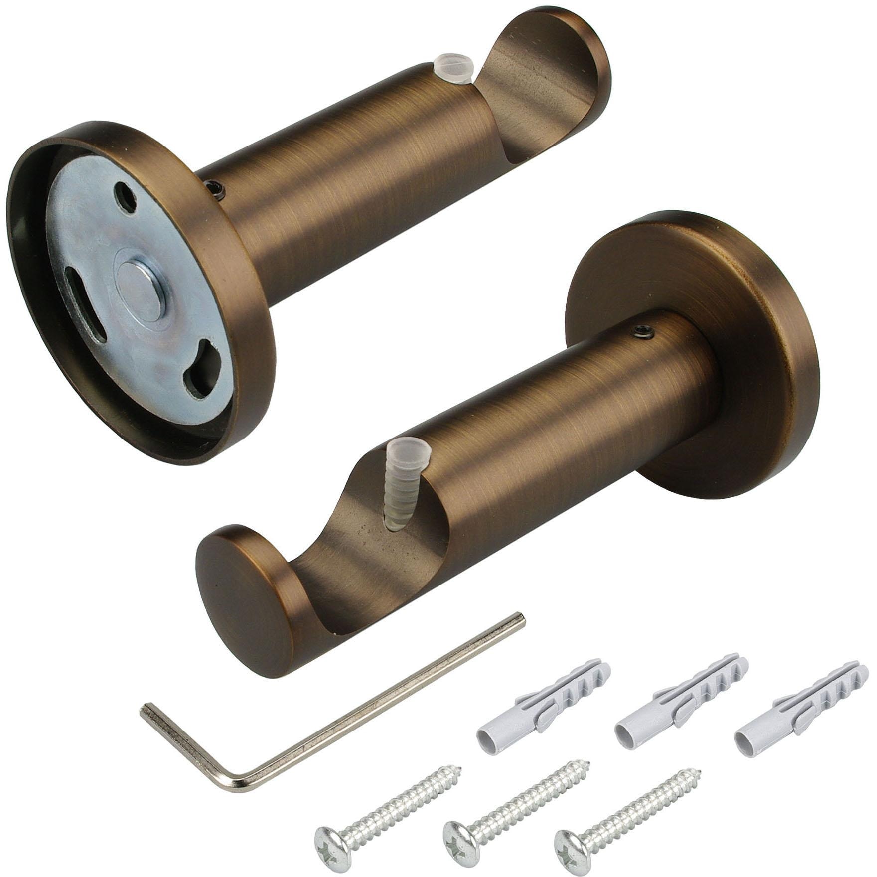 Liedeco Gardinenstange "CELZYLIN01SG1L" Ø 25 mm 1 läufig-läufig Fixmaß 1-lä günstig online kaufen