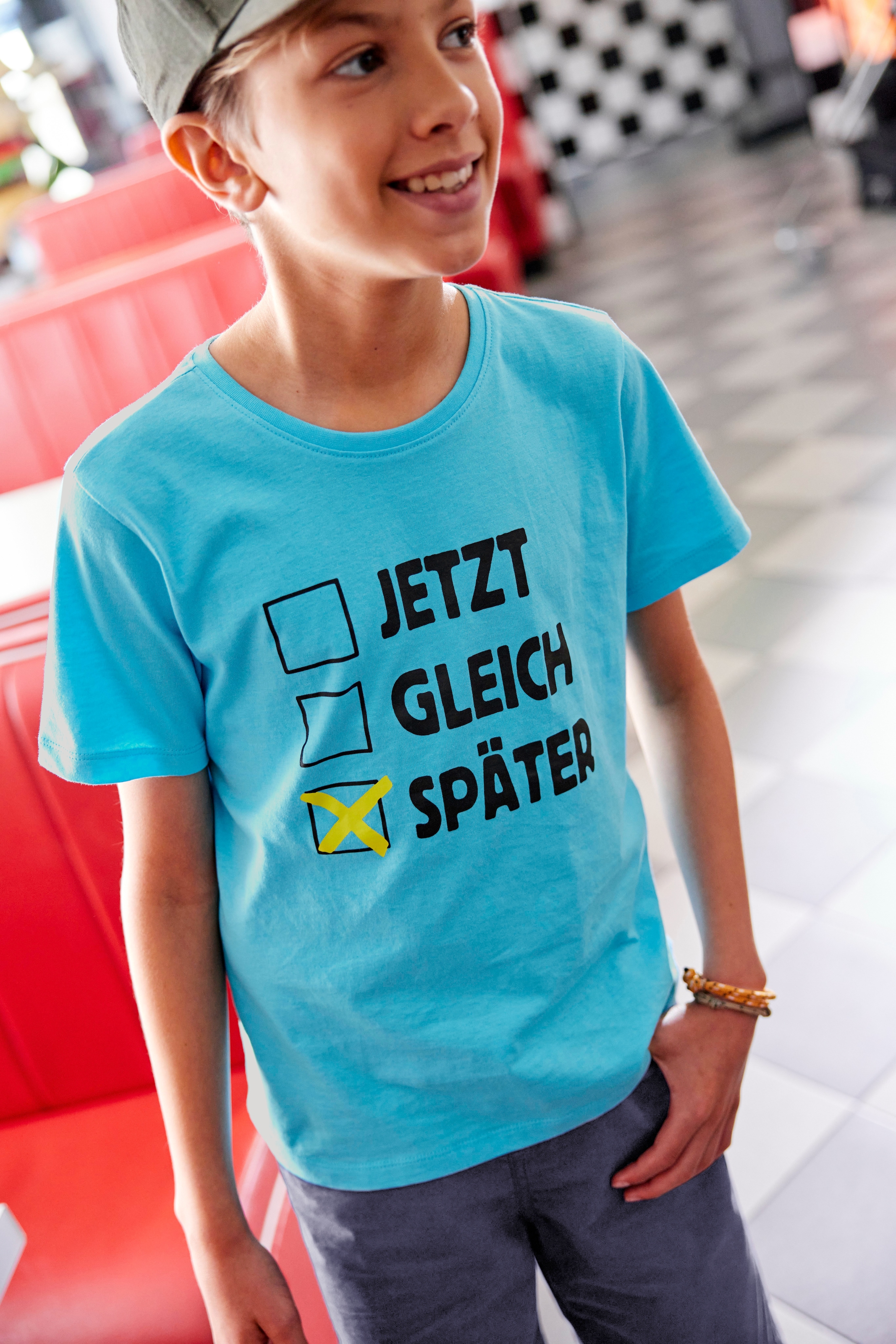 BAUR KIDSWORLD | »SPÄTER«, T-Shirt für ▷ Spruch